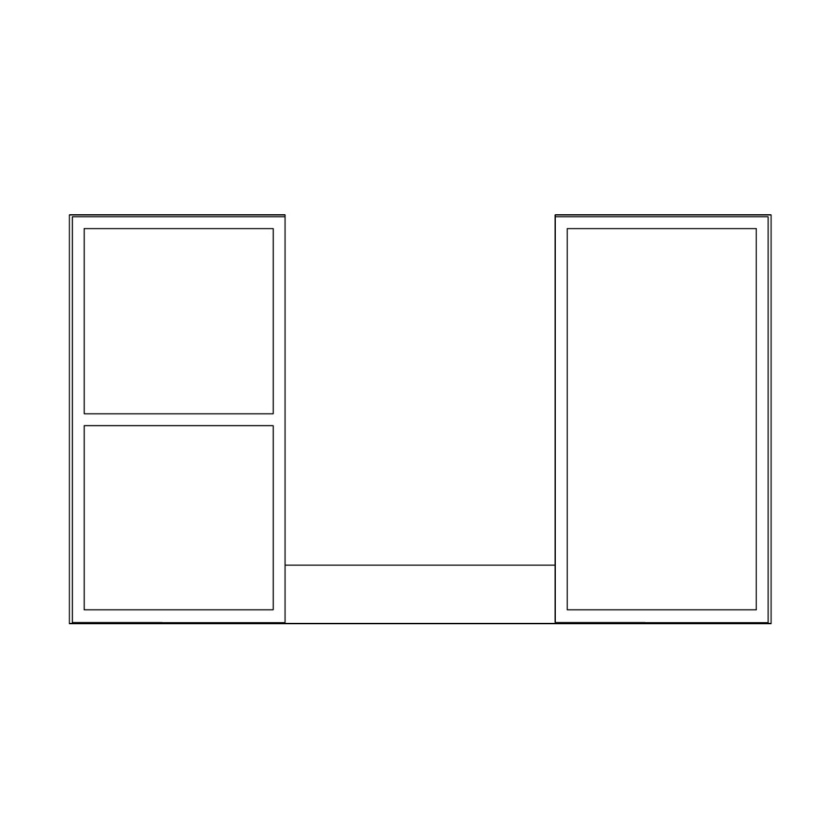 Skuffeinndeler Korsbakken Plexiglass Sett for Skuff