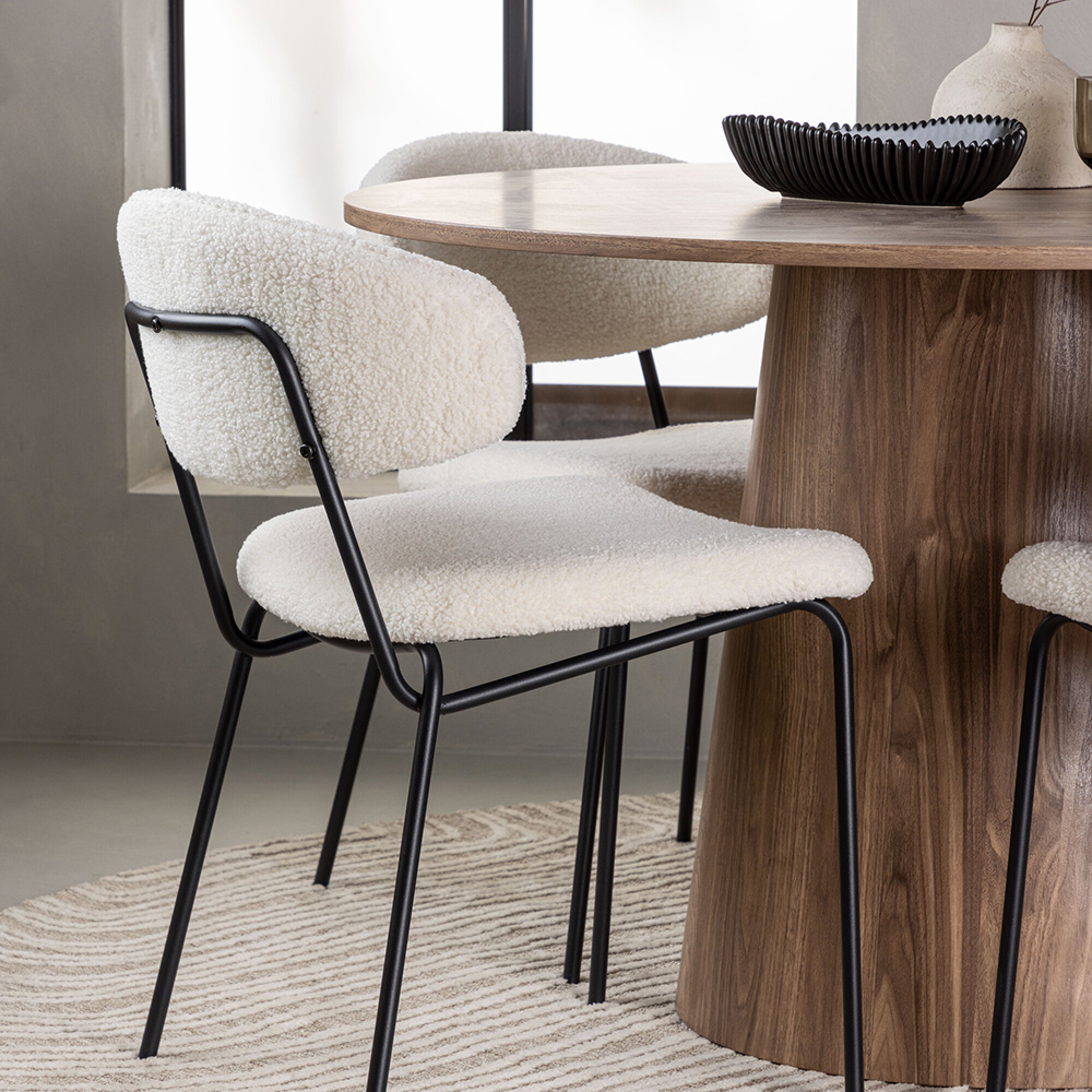 Spisegruppe Venture Home Lanzo med 4 Chico Stoler