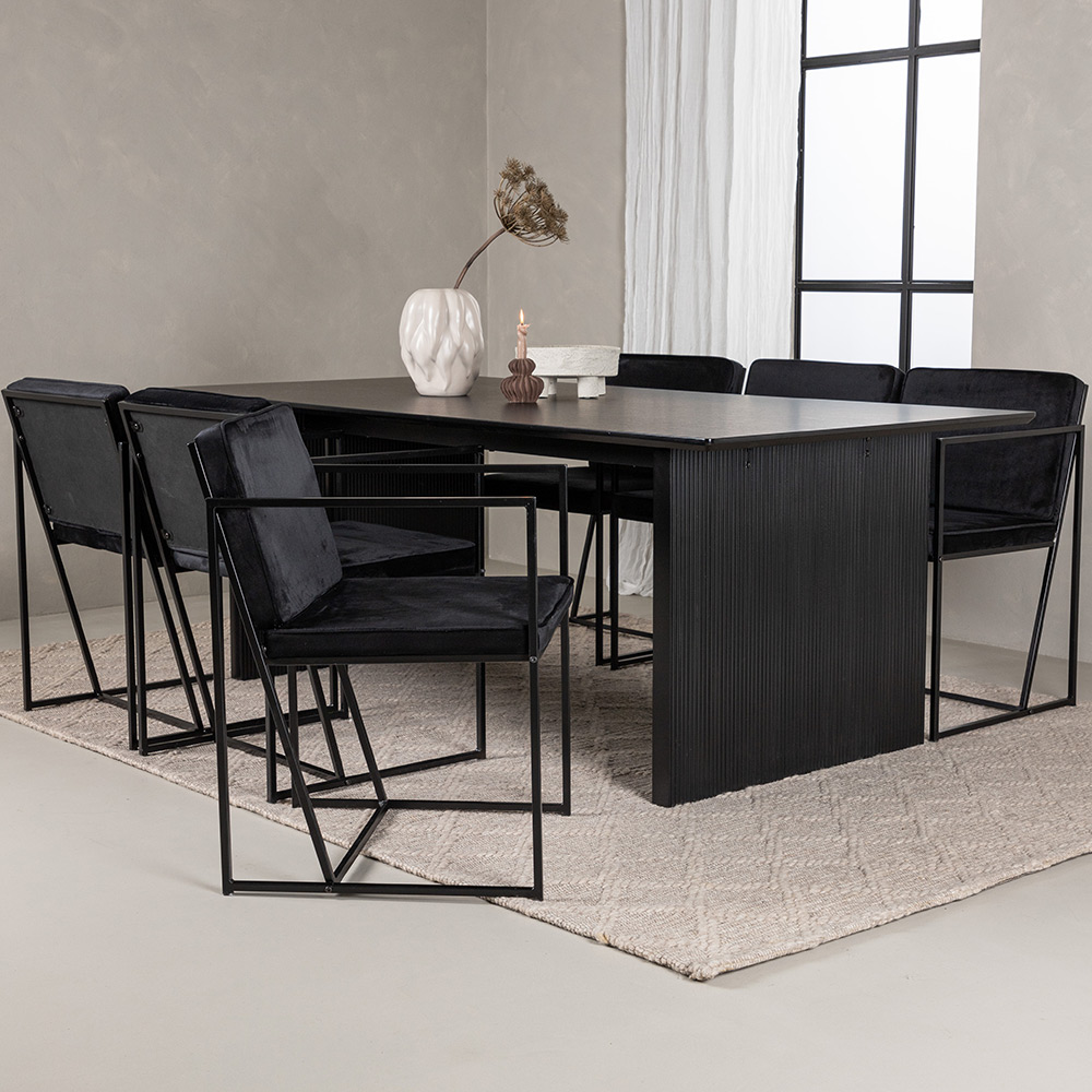 Spisegruppe Venture Home Vail med 6 Richmond Stoler