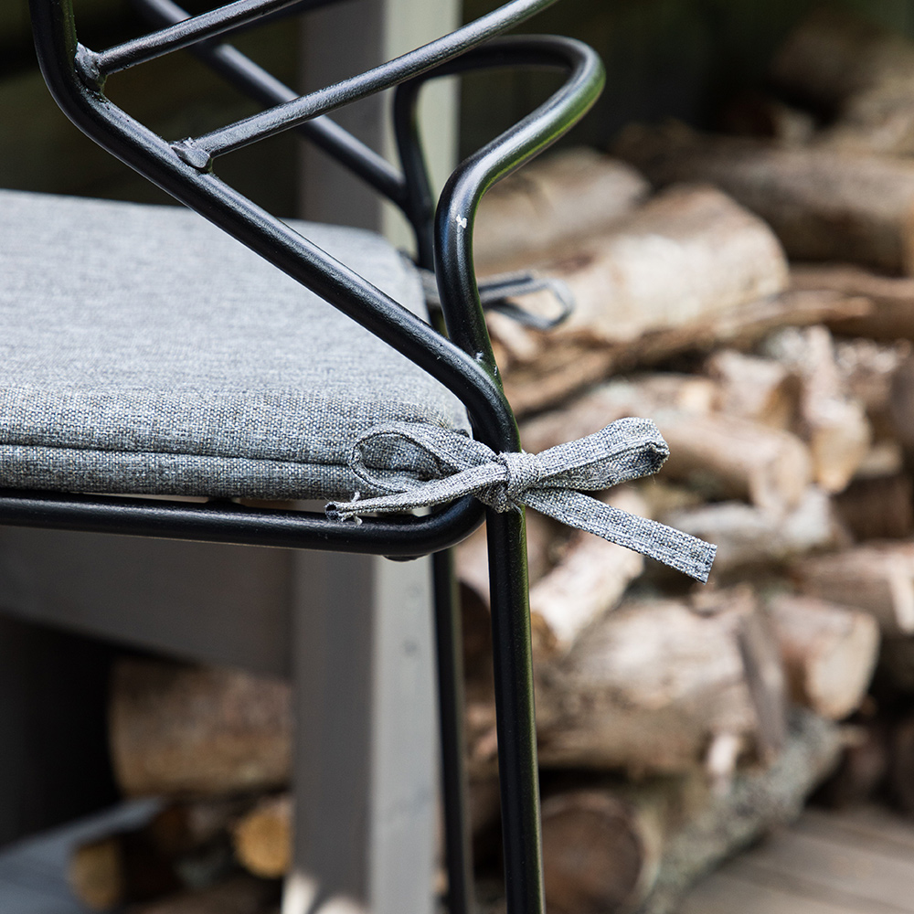 Milano Barchair Steel - Black / Grey Grå/Sort