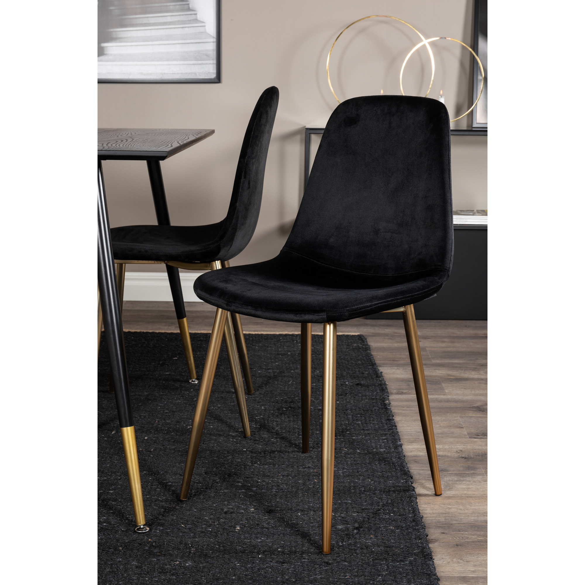 Spisegruppe Venture Home Dipp med 4 Polar Stoler