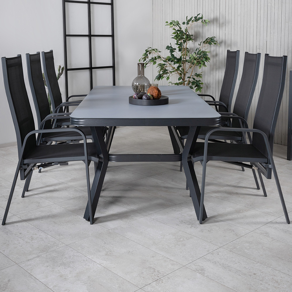 Spisegruppe Venture Home Vyn med 6 Curz Spisestoler