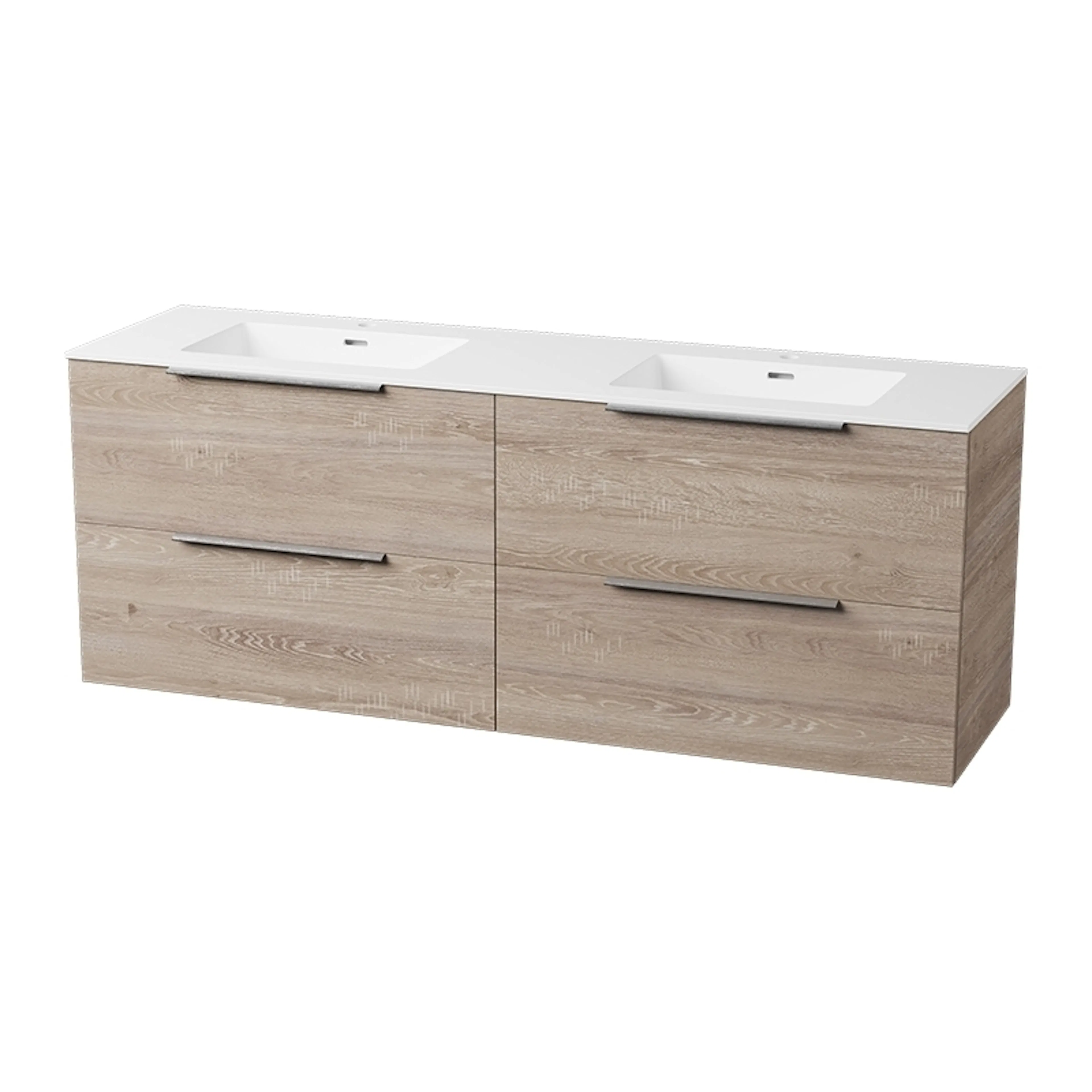 Servantskap FOSSBAD Variant46 B160 for Heldekkende Dobbelservant