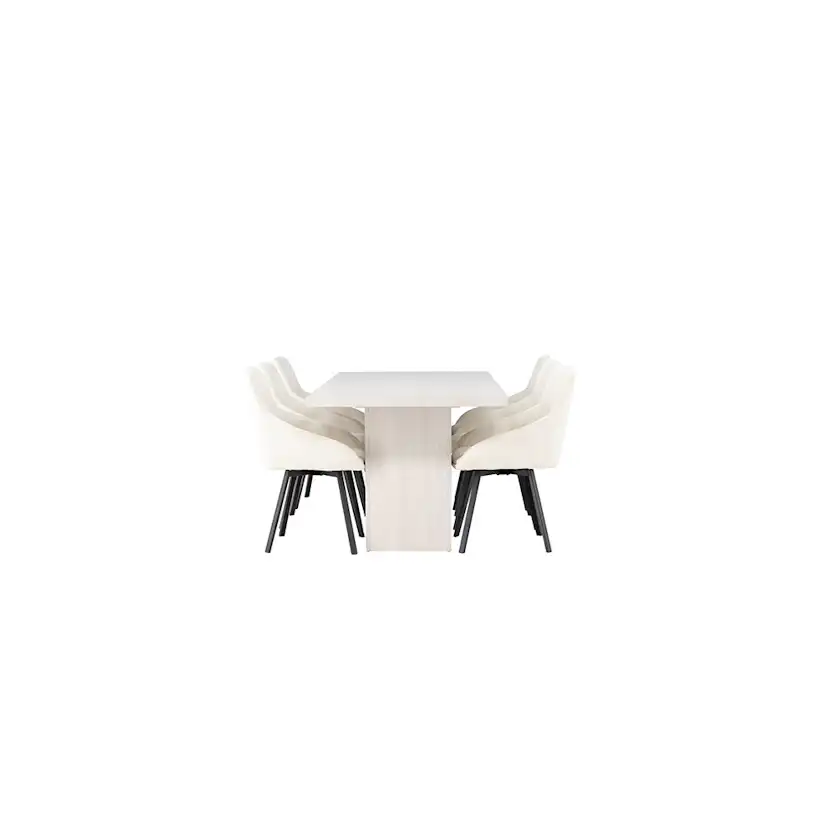 Spisegruppe Venture Home Olga med 6 Rosie Stoler