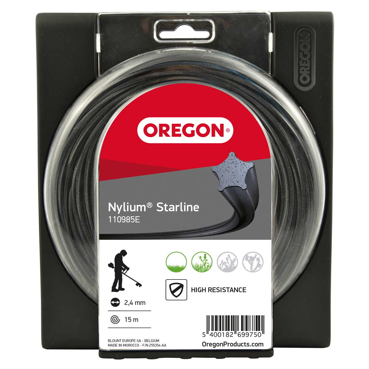 Trimmertråd Oregon Nylium Starline 2.7 mm x 15 m