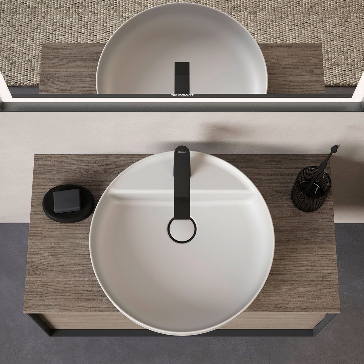 Servant Duravit Vitrium med Hylle 460 mm