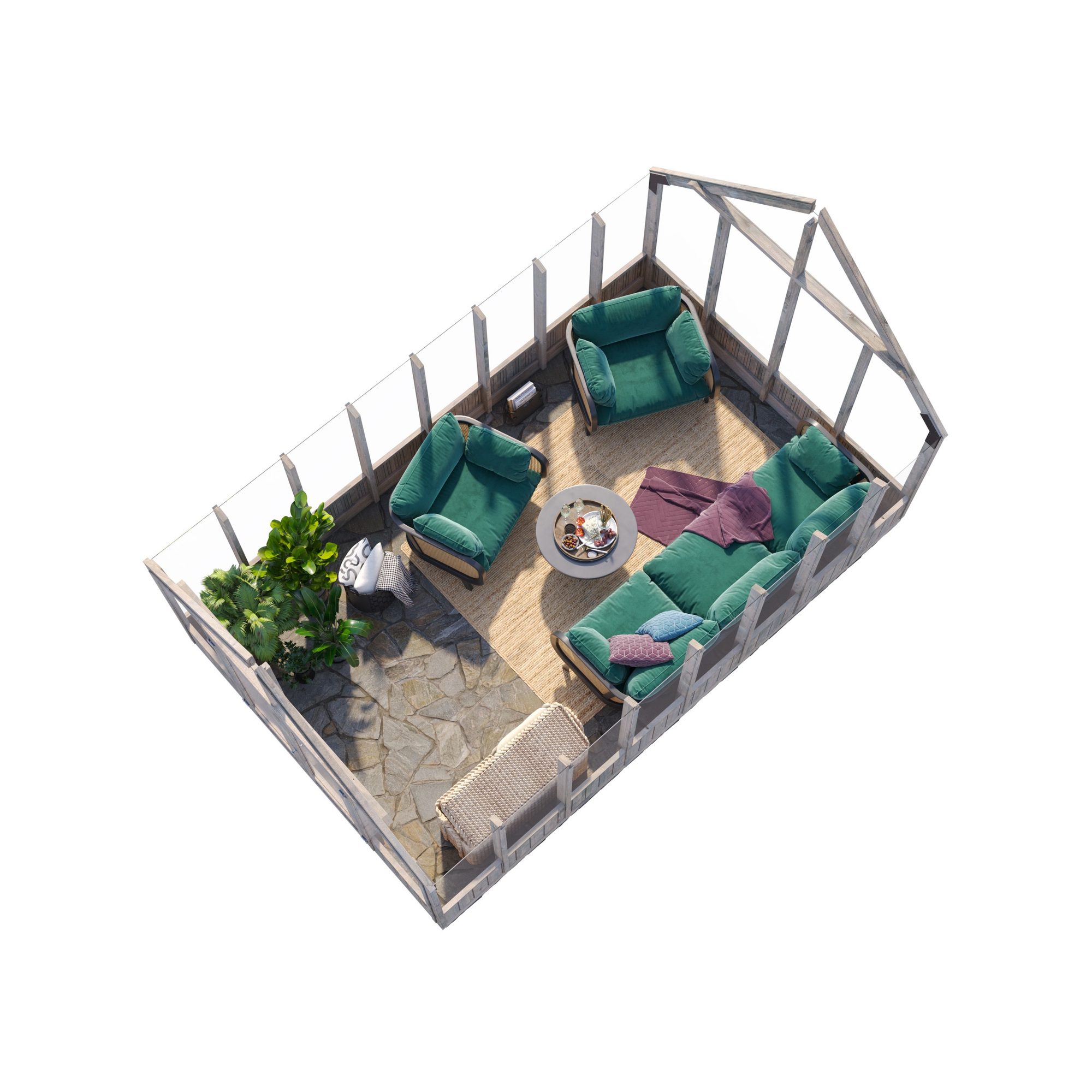 Drivhus Palmako Emilia 14,5 m2