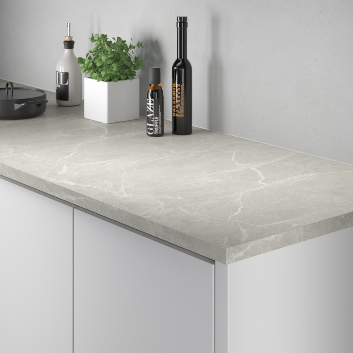 BENK MARBLE GREY 29X3020X610 Postform, LxB: 3020x610 mm