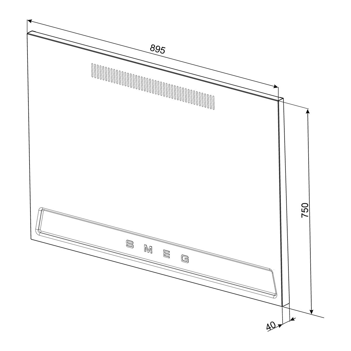 Sprutbeskyttelse Smeg KIT1TR9N
