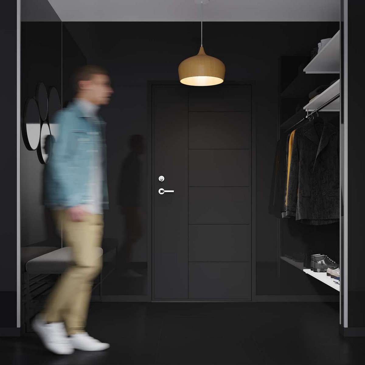Baderomspanel Fibo 2124 F00 Black Gloss