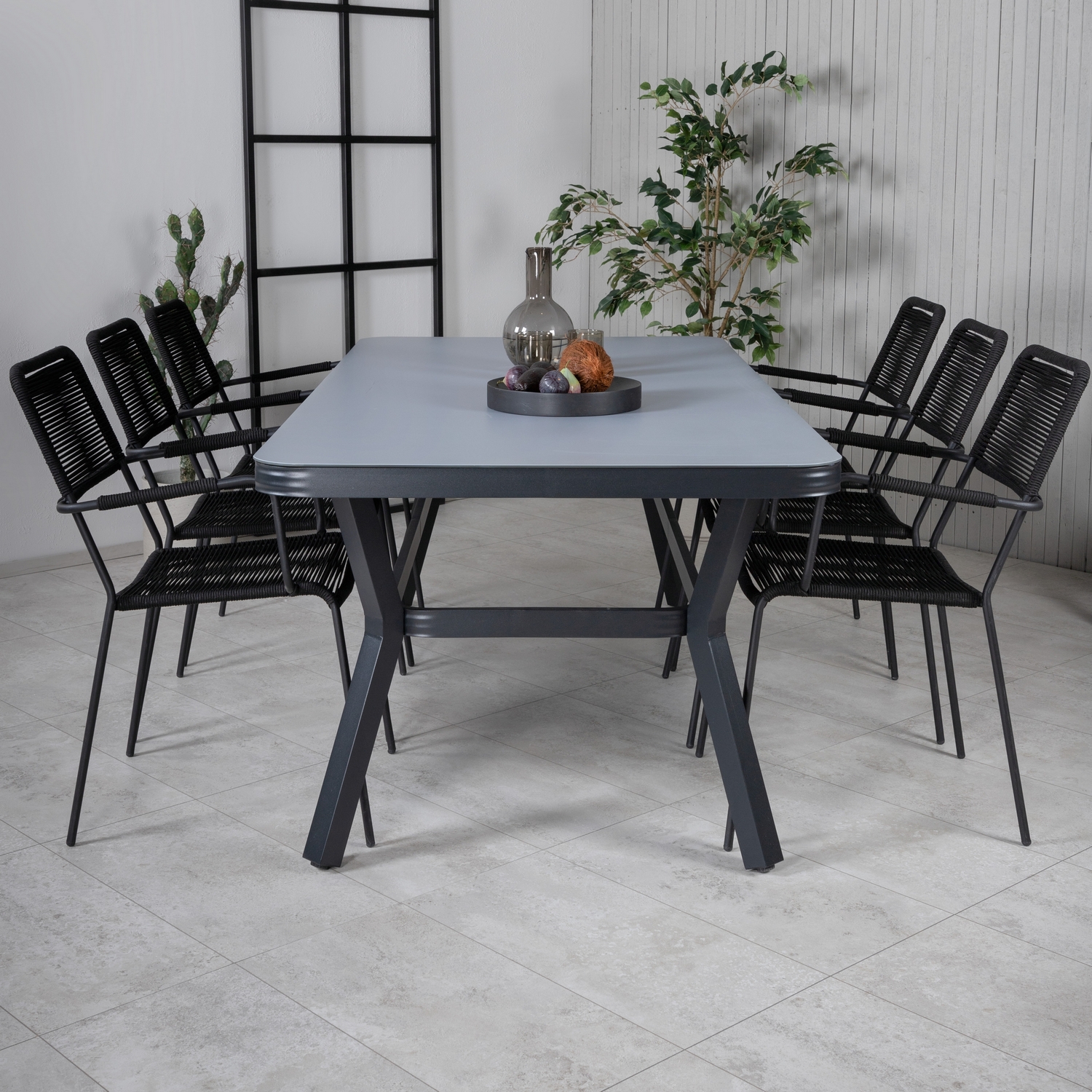 Spisegruppe Venture Home Vyn med 6 Lumi Spisestoler