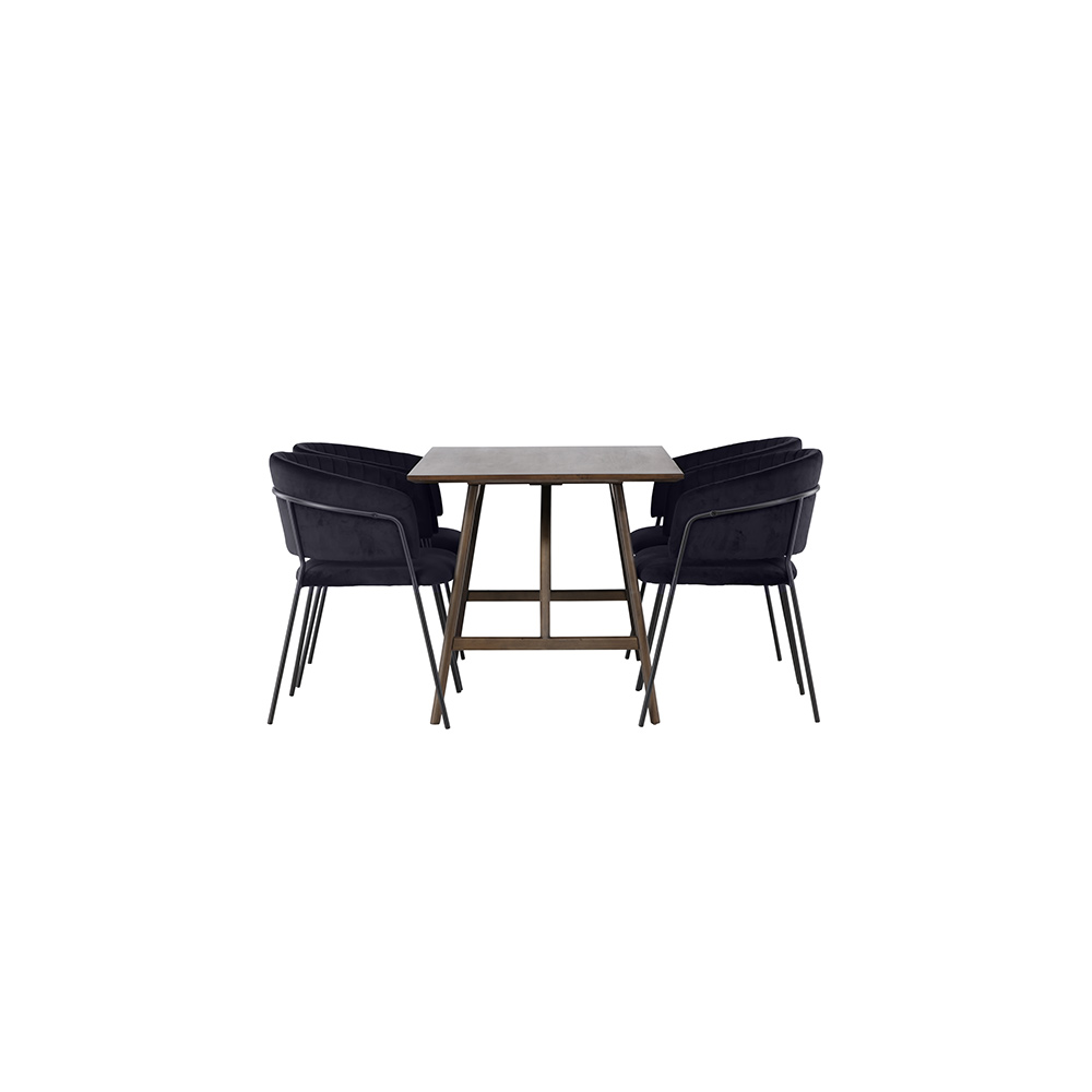 Spisegruppe Venture Home Kaseidon med 4 stk Selma Stoler