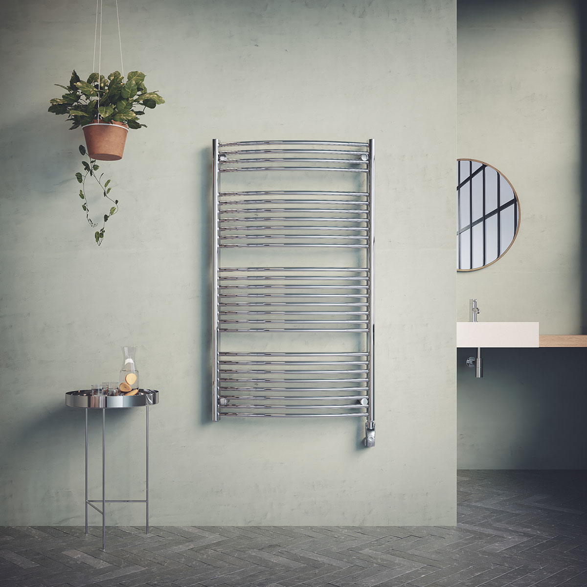 Borgholm El Krom, *1410x750mm/600w BxH: 750x1290 mm. Strøm Krom