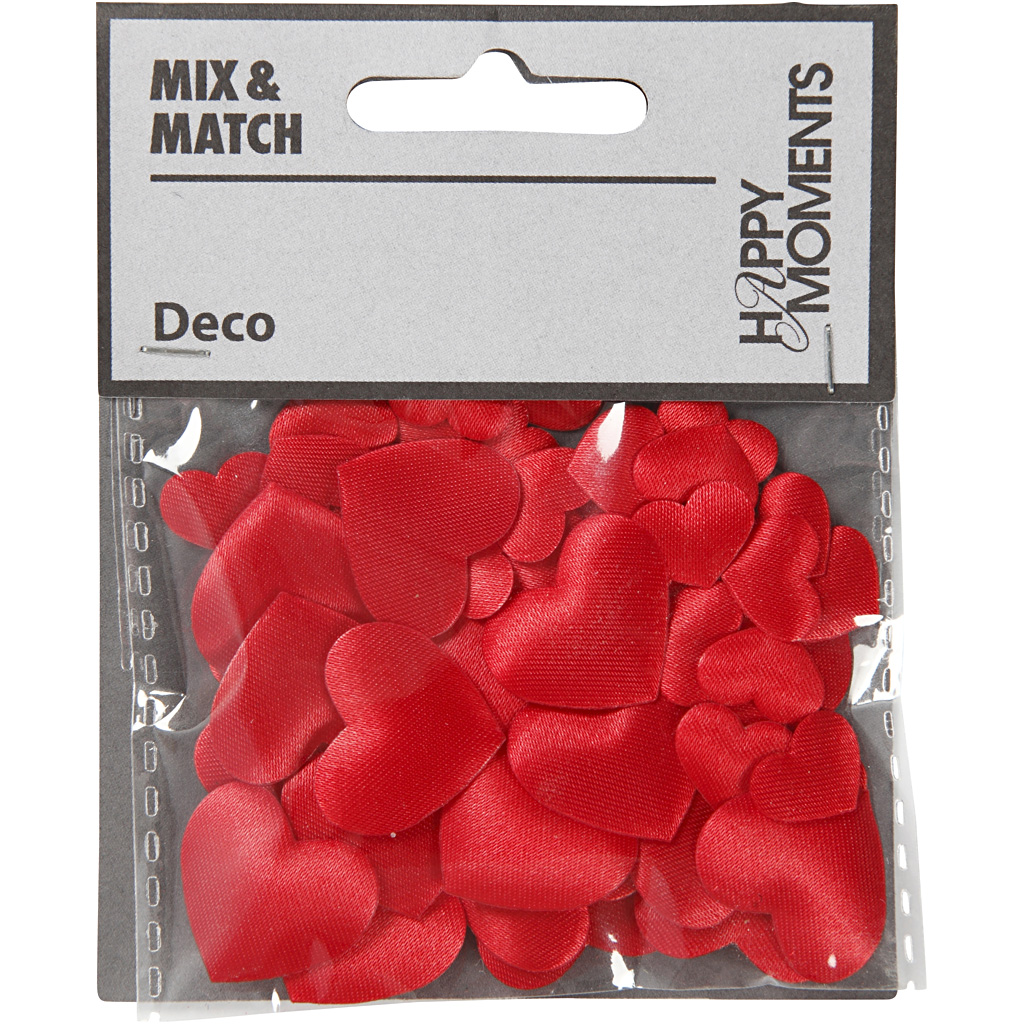 Silkehjerter Creativ Company Str 10+20 mm 70 St/1 Pk