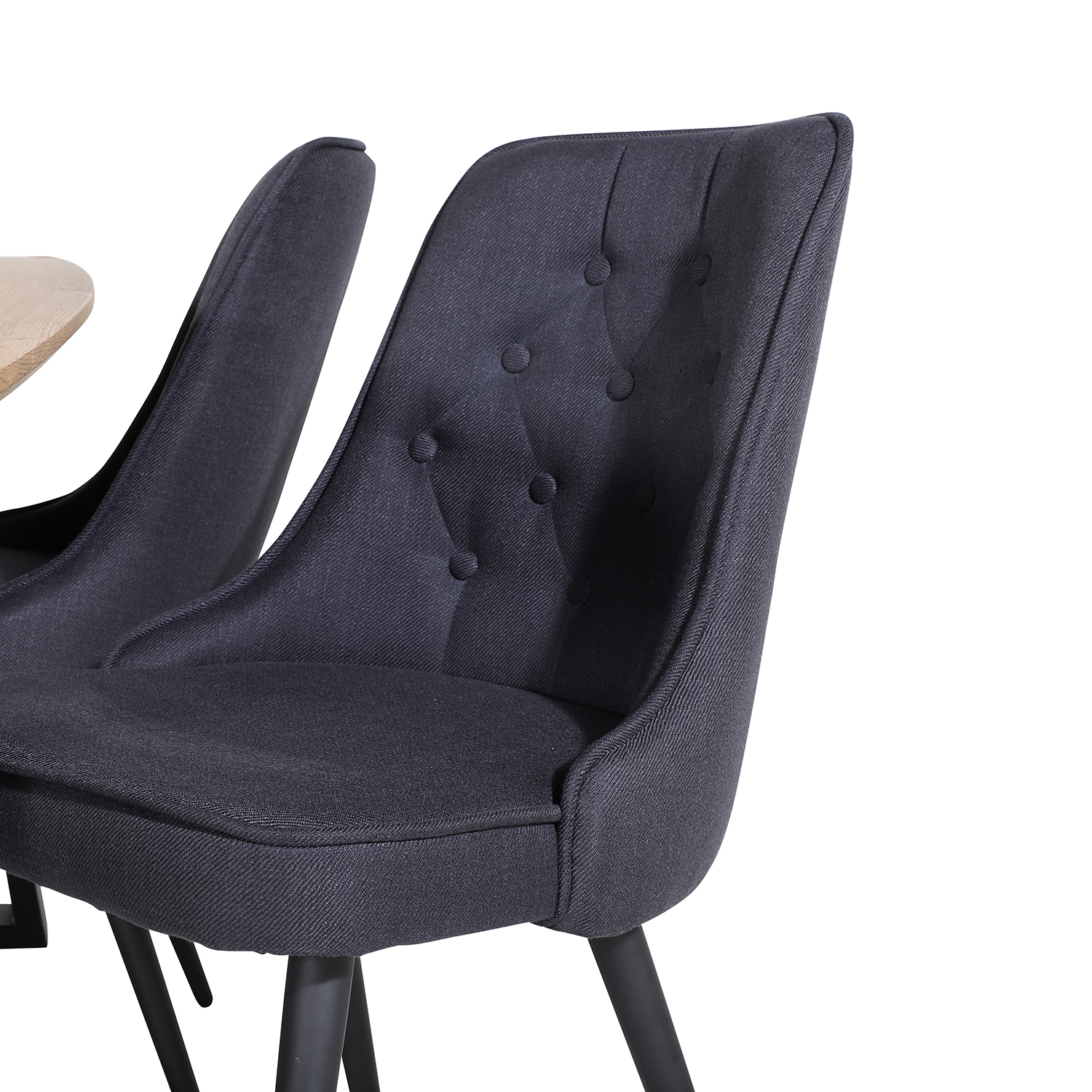 Spisegruppe Venture Home Ina med 4 Vera Stoler Polyester
