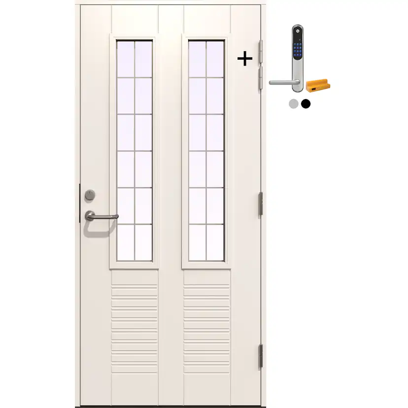 Ytterdør Gilje Hestia med Yale Doorman Classic Home