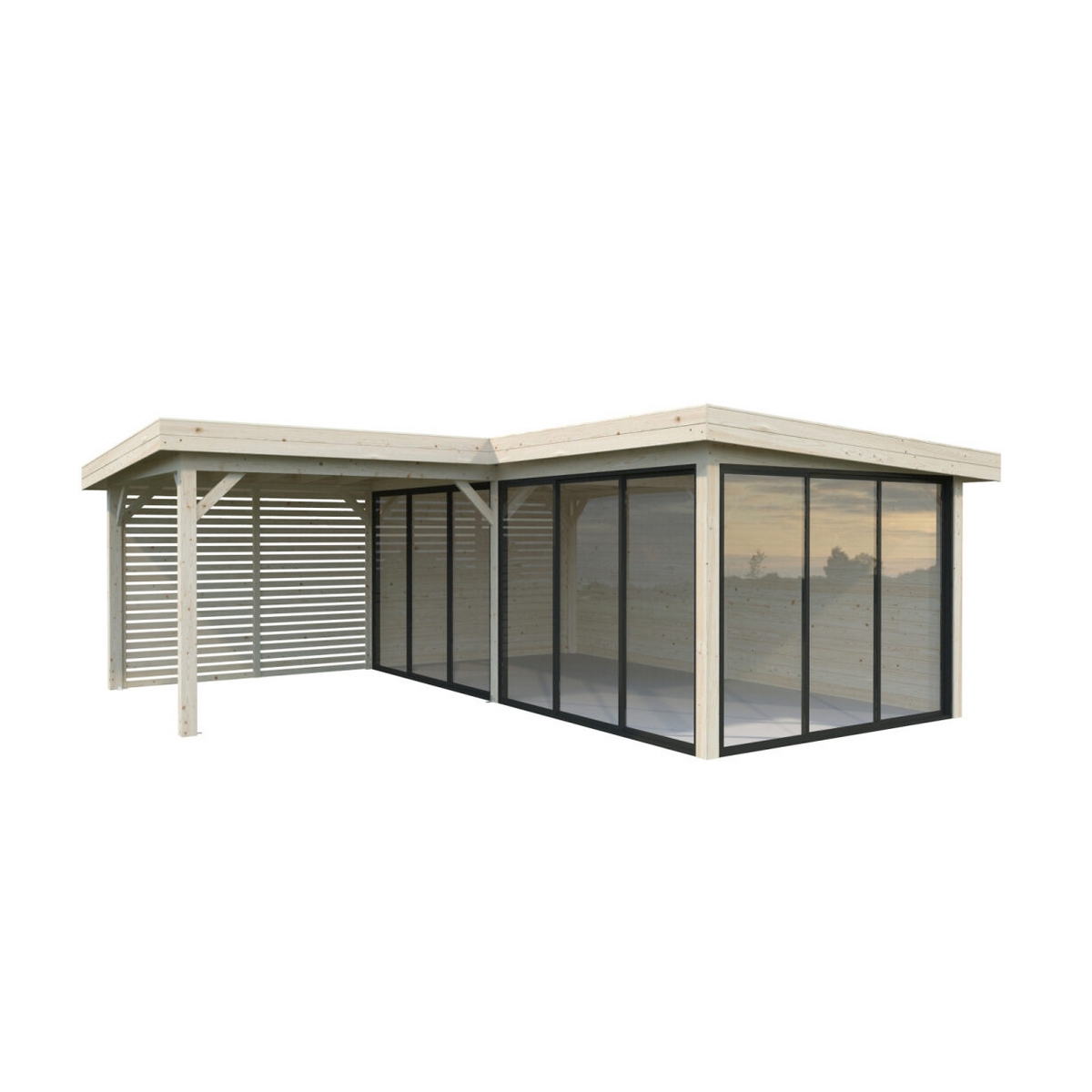 Hagestue Palmako Lenna 24,9 m2 Set 414 Slide