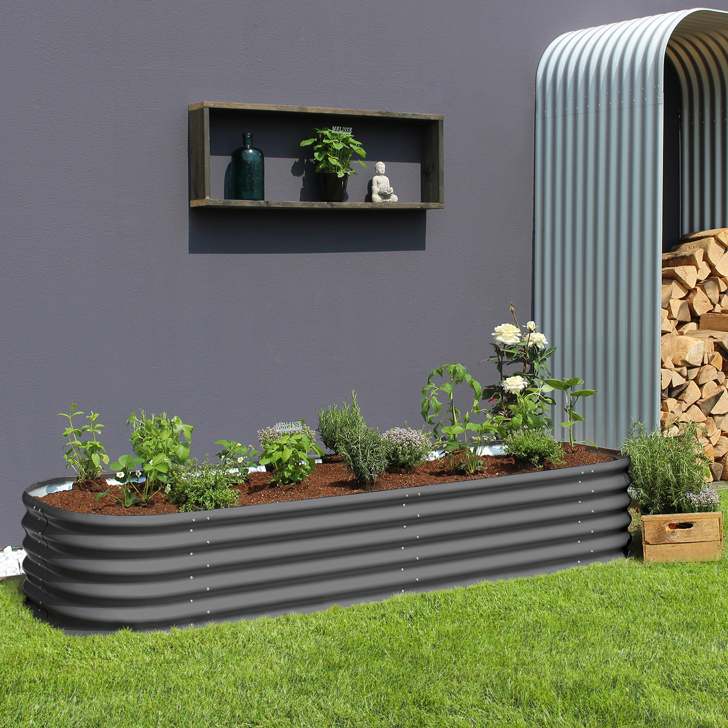 Plantekant Vitavia Side 401 Antrasitt