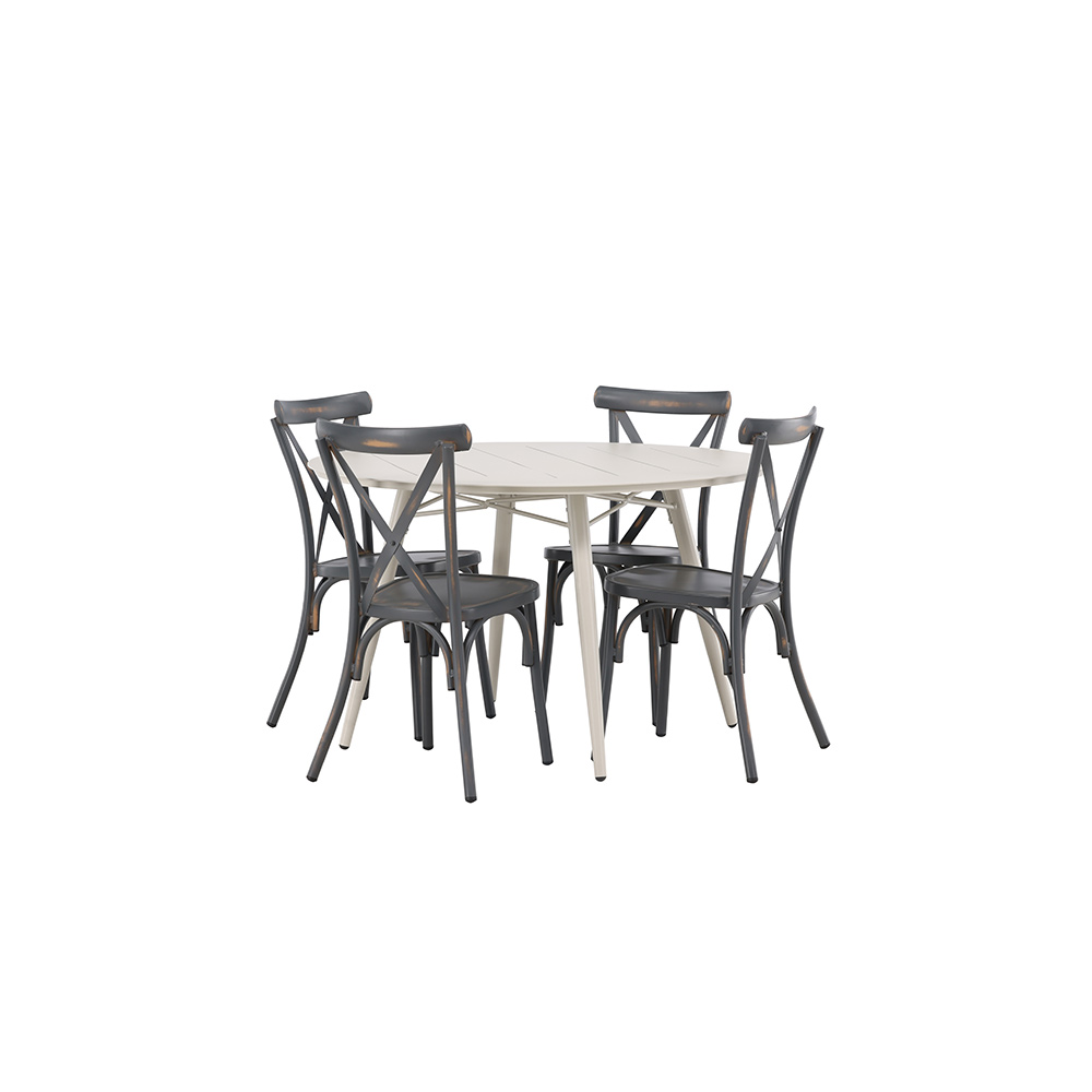 Spisegruppe Venture Home Lina Bord med 4 Tablas Stoler