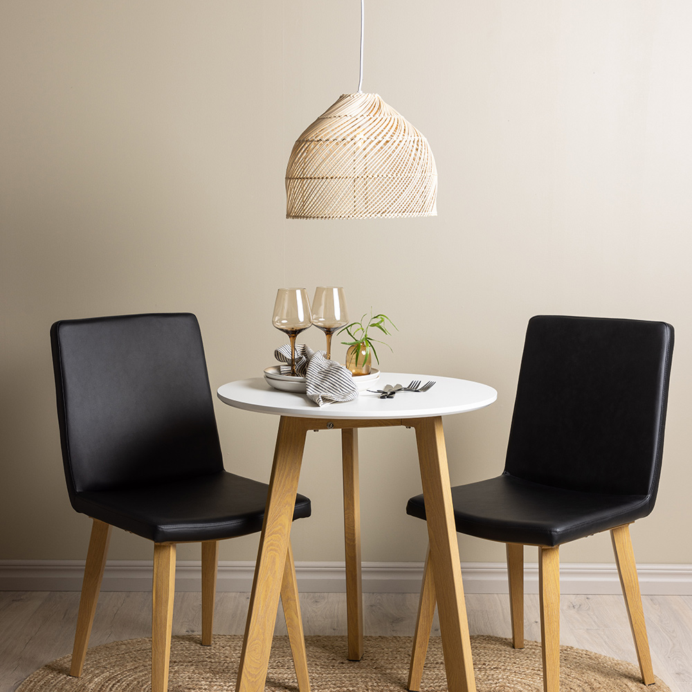 Spisegruppe Venture Home Leonora Ø65 cm med 2 stk Today Stoler