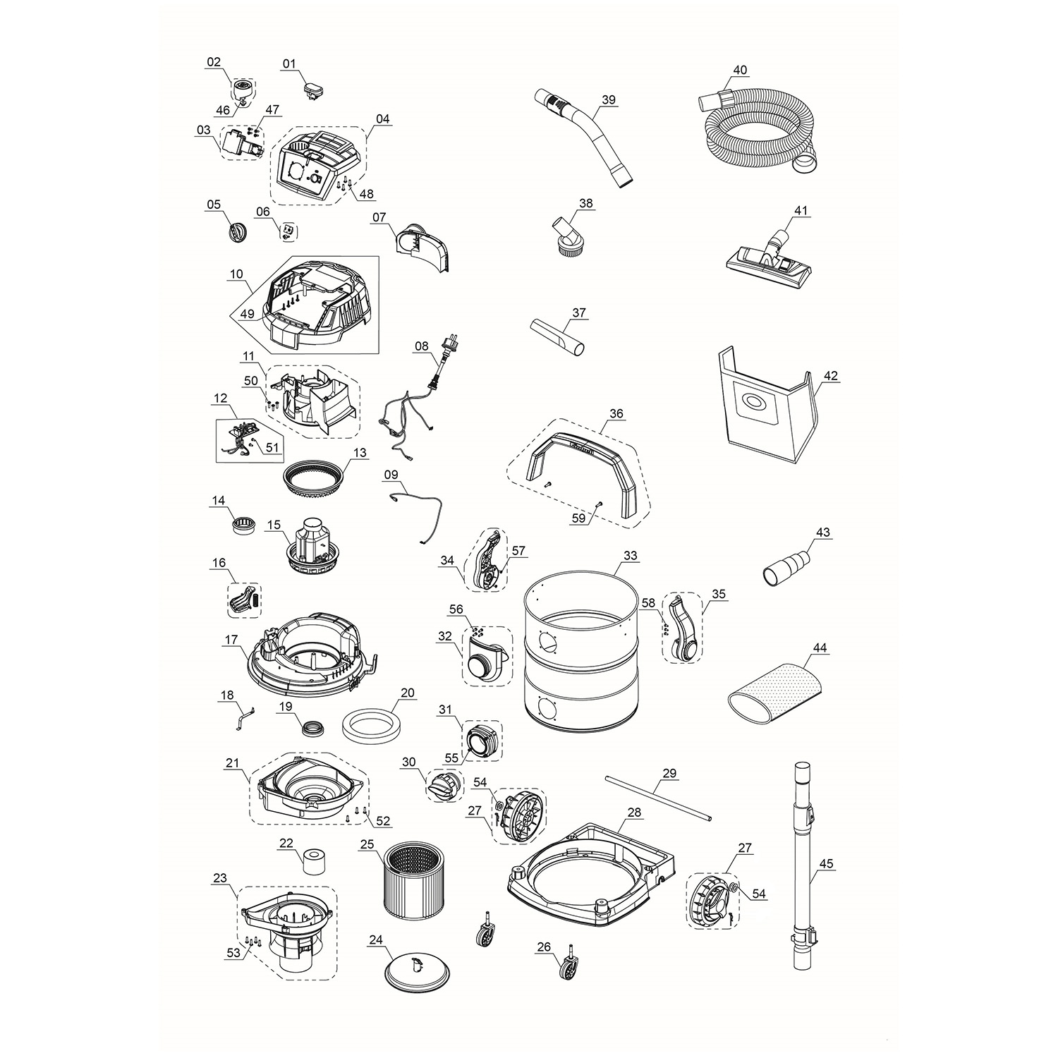 Grovstøvsuger Einhell TE-VC 2025 SACL 25L 1200W