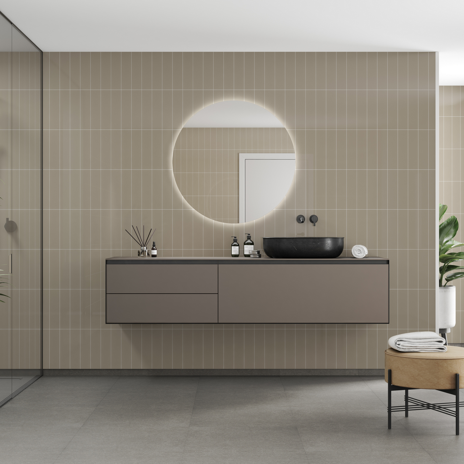 Baderomspanel Fibo 6233-M0830 Beige