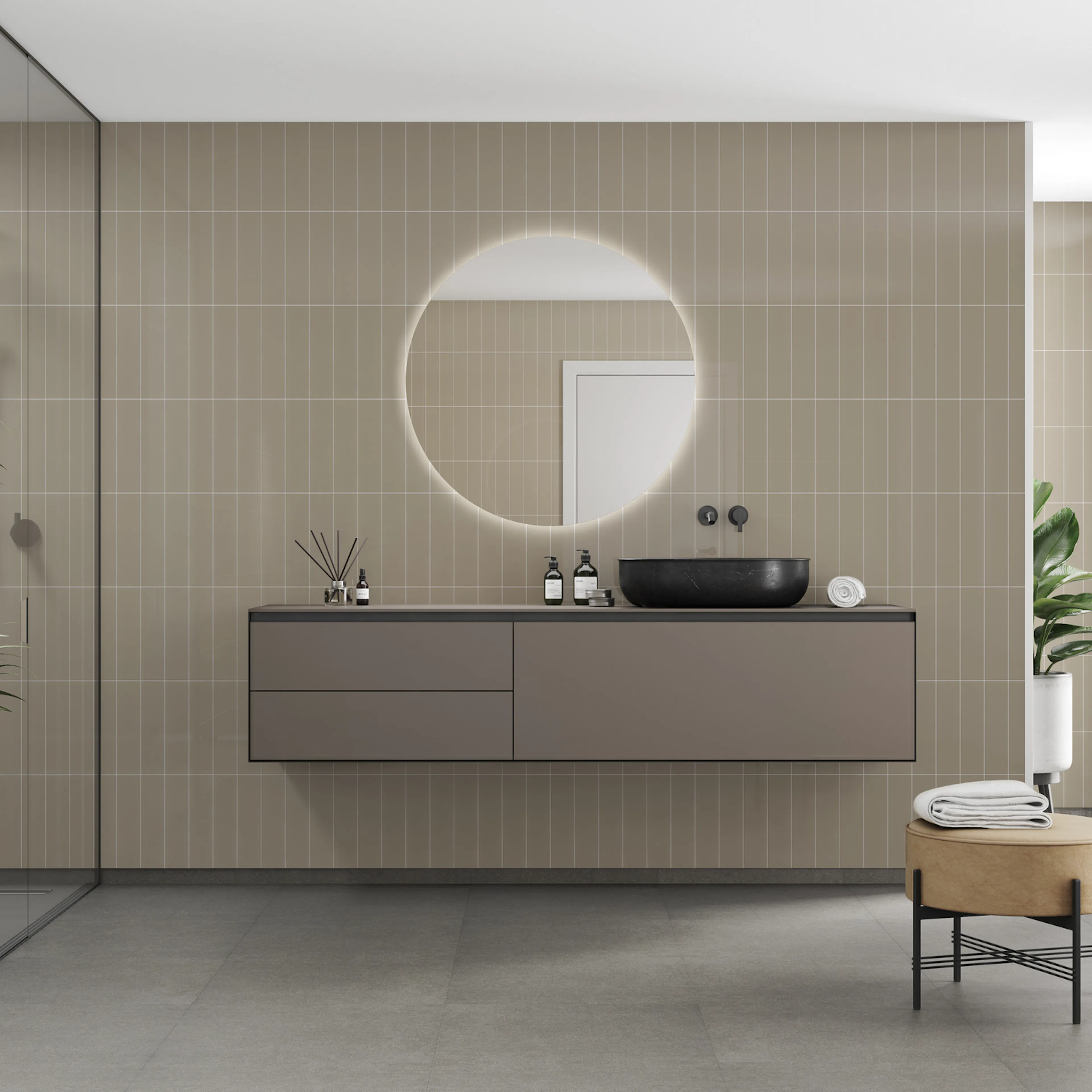 Baderomspanel Fibo 6233-M0830 Beige