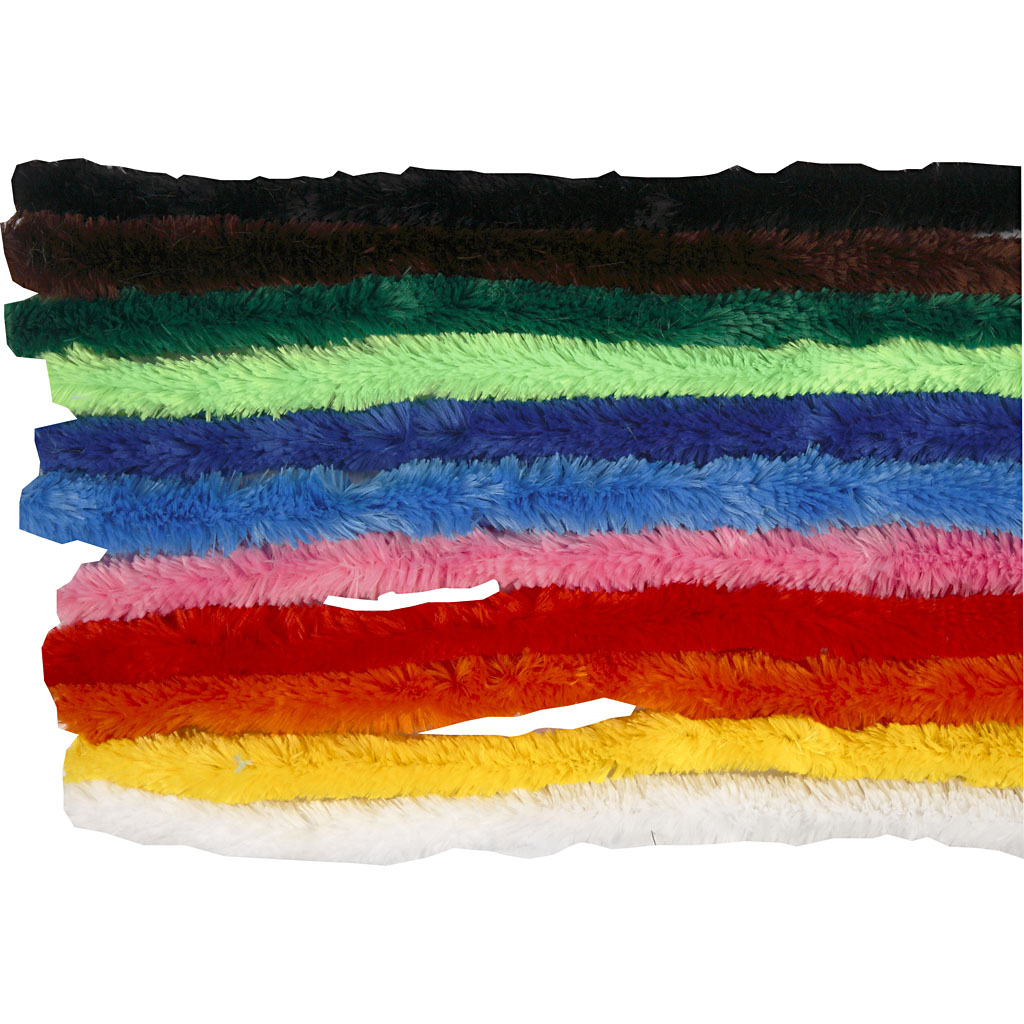 Piperenser Creativ Company L30 cm Tykkelse 15 mm Ass Farger 200 Mix/1 Pk
