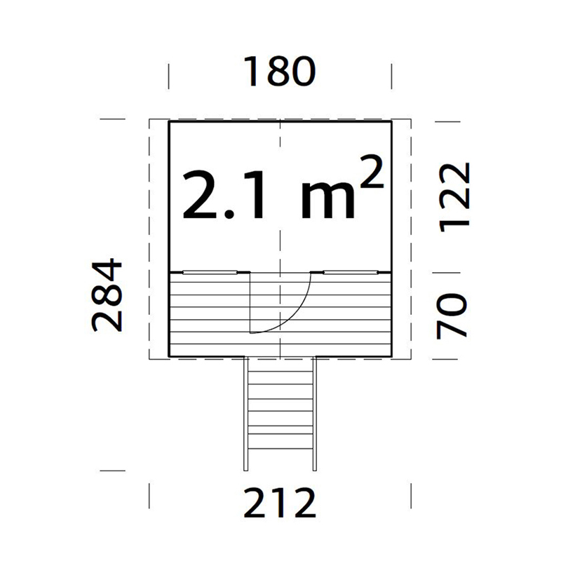 Lekehus Palmako Toby 2,1 m2