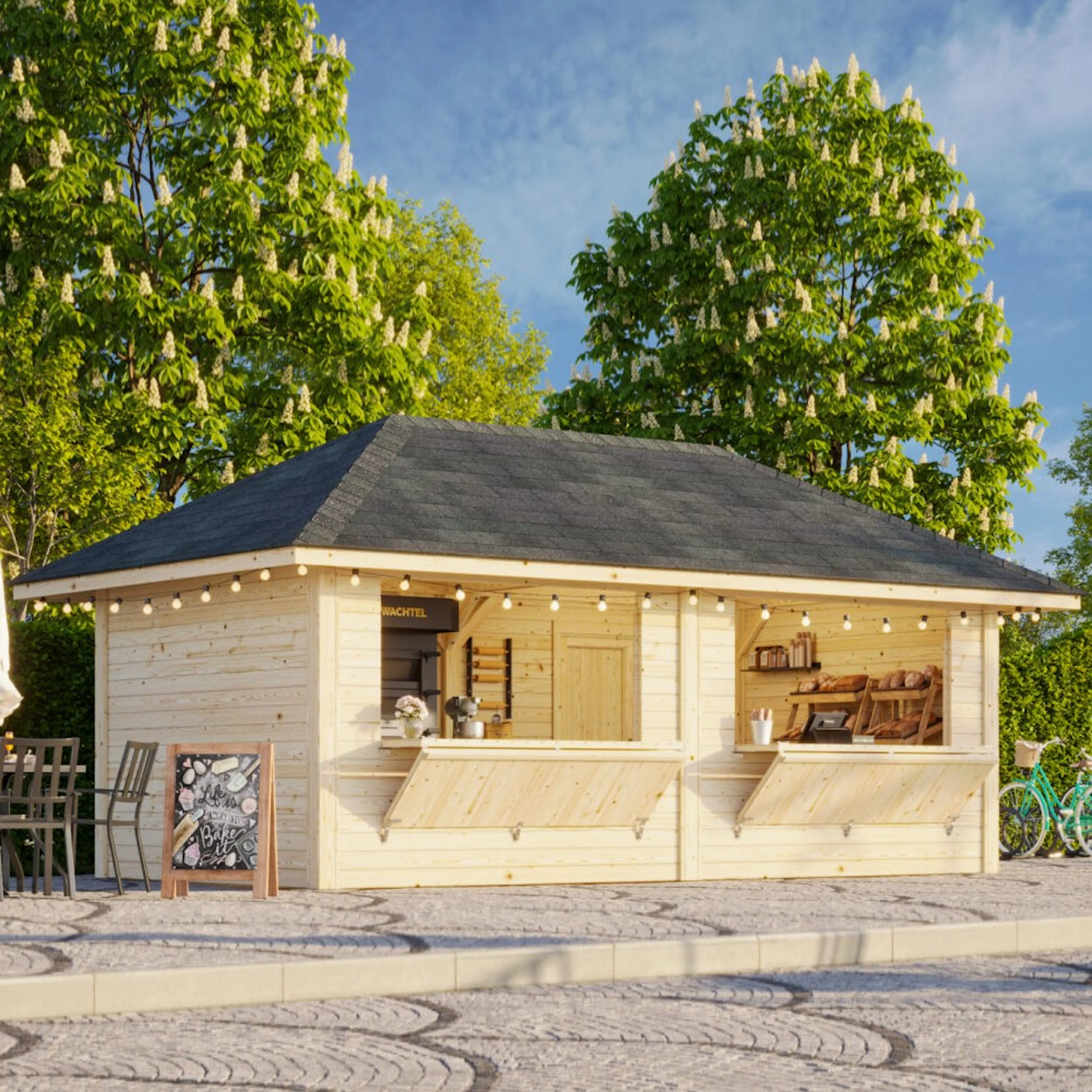Kiosk Palmako Bianca 16,6 m2 Sett 111