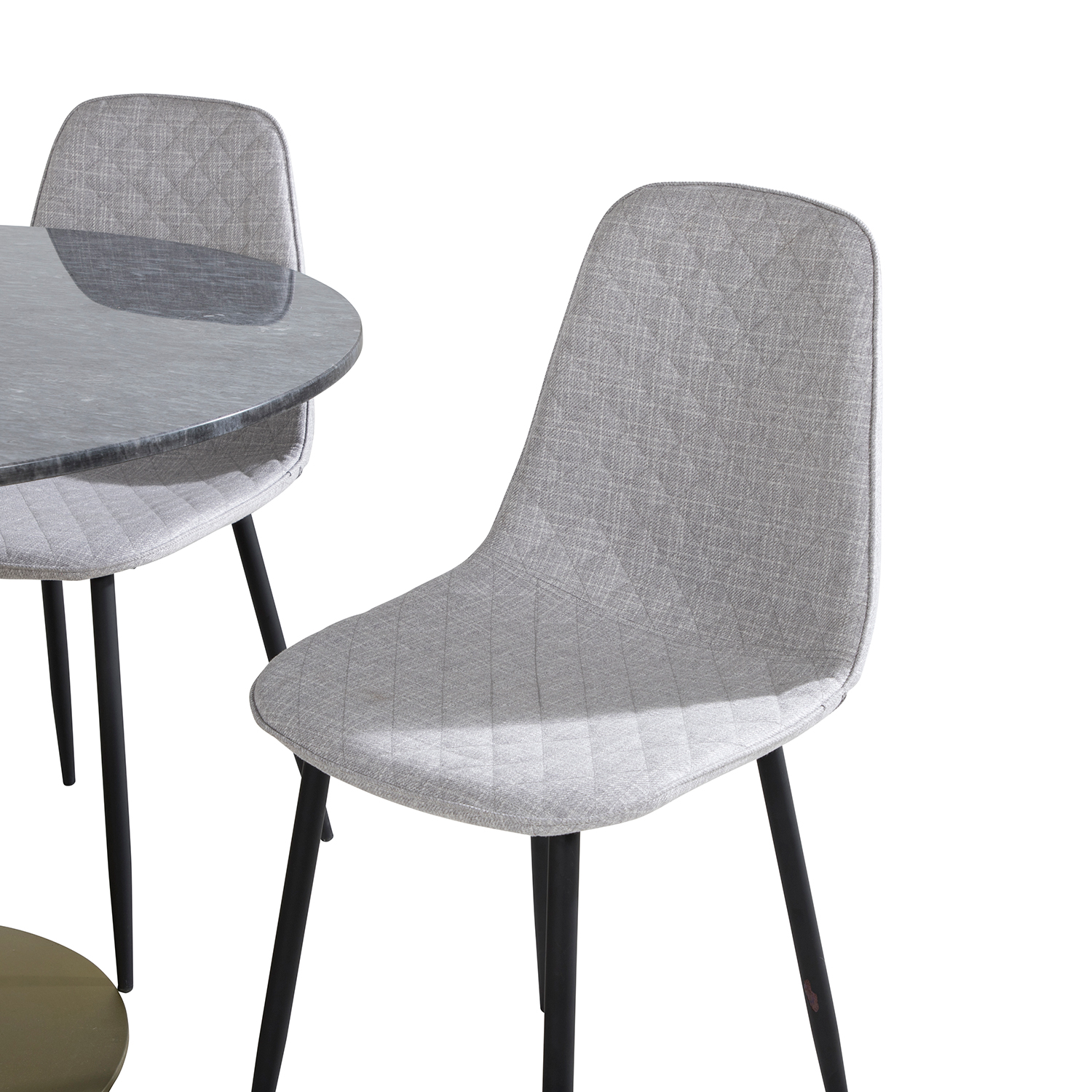 Spisegruppe Venture Home Estelle med 4 Phoi Stoler Polyester