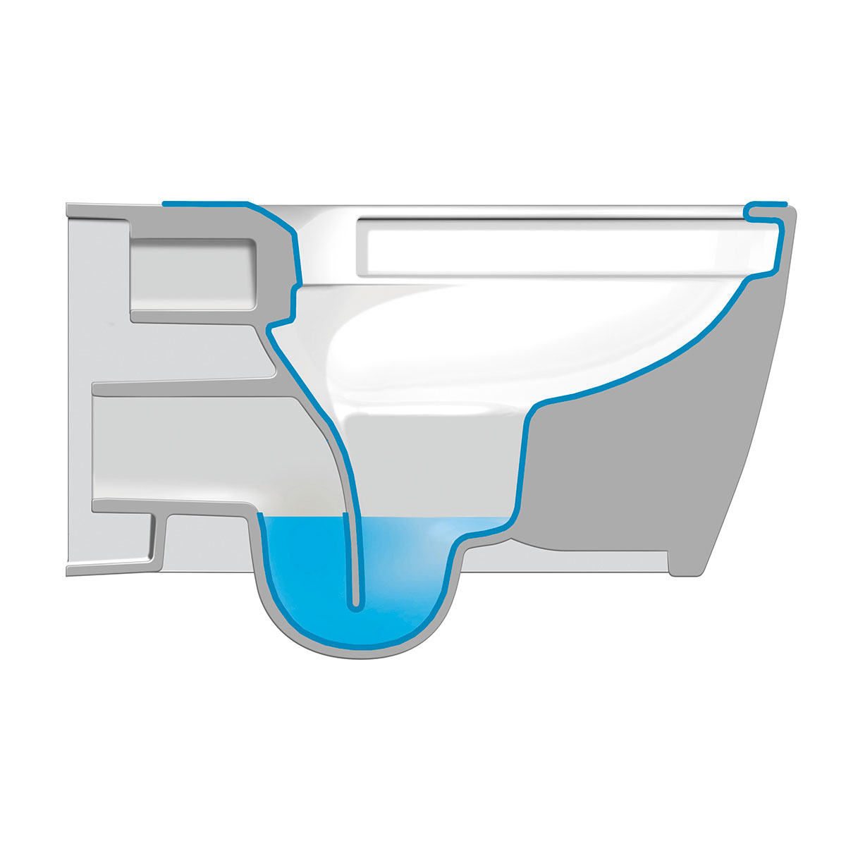 Vegghengt Toalett Duravit Me by Starck 252909 uten Toalettsete