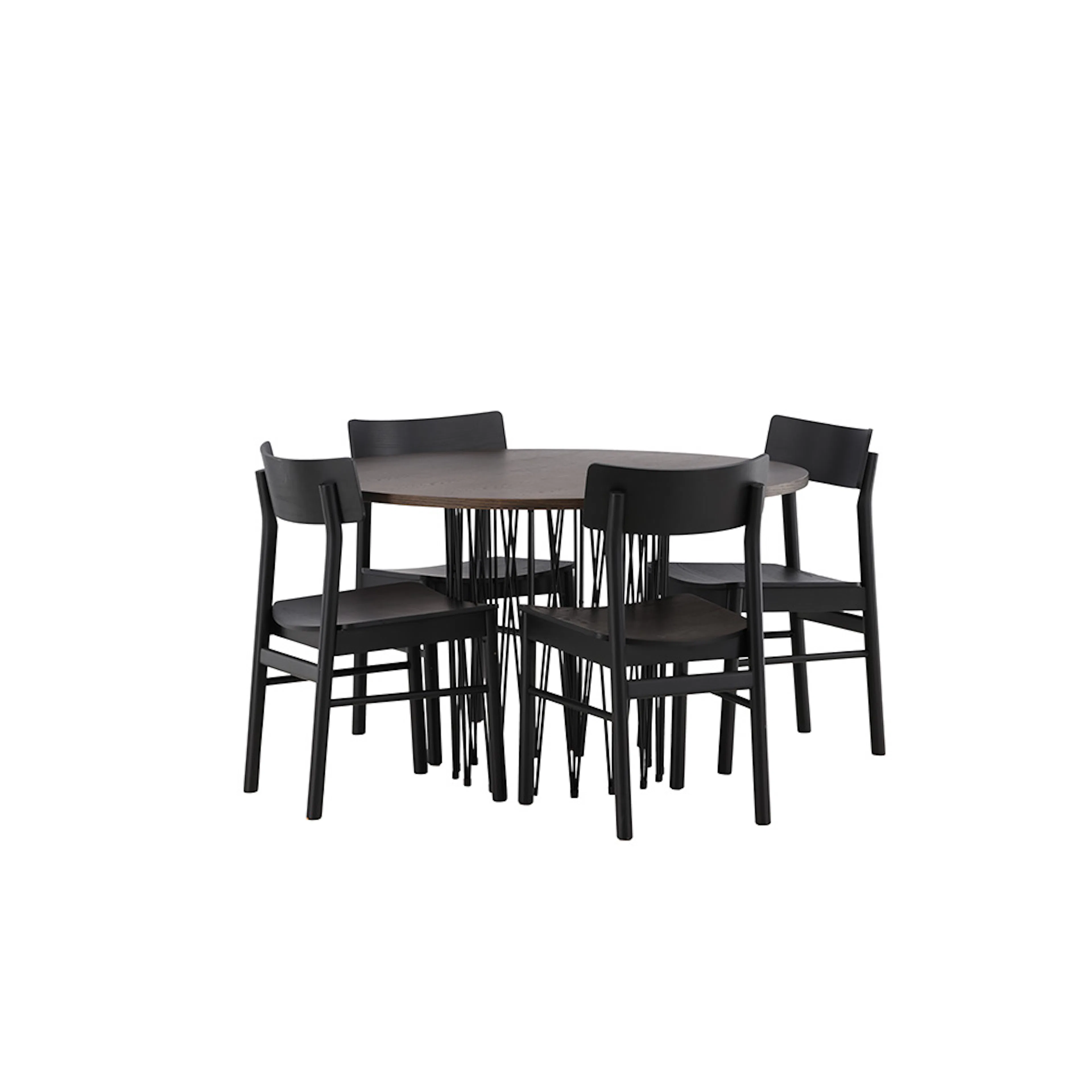 Spisegruppe furniture/fashion Stone med 4 Montros Stoler