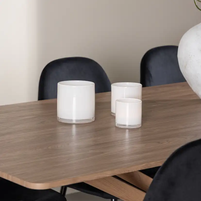 Spisegruppe Venture Home Piazza 180 med 6 stk Polar Stoler Fløyel