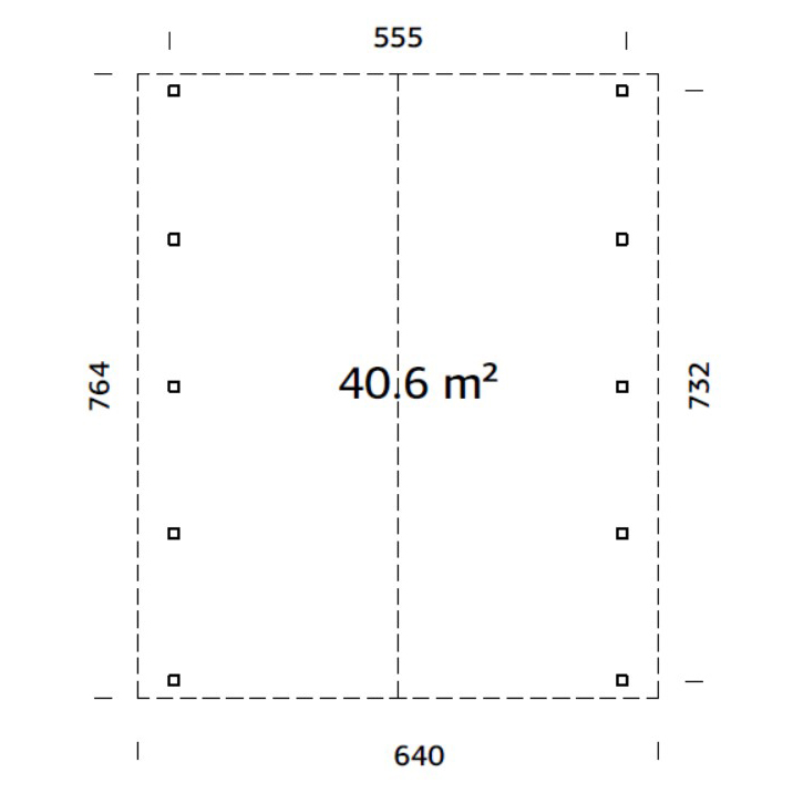 Carport Palmako Robert 40,6