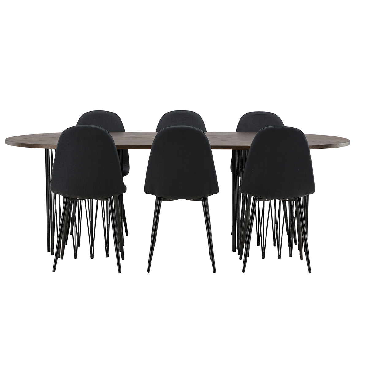 Spisegruppe furniture/fashion Stone med 6 Polar Stoler