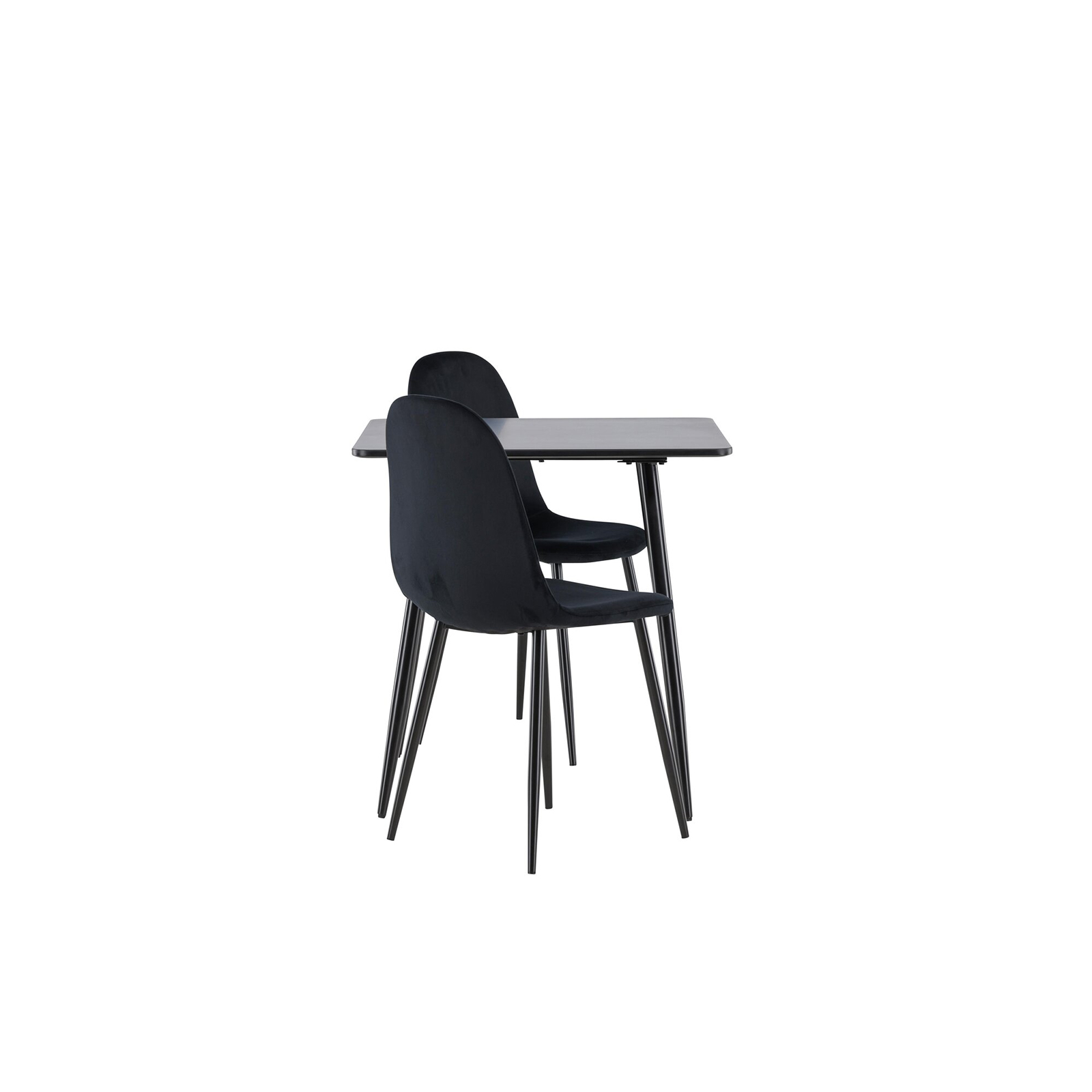 Spisegruppe Venture Home Polar 75 med 2 stk Polar Stoler Fløyel