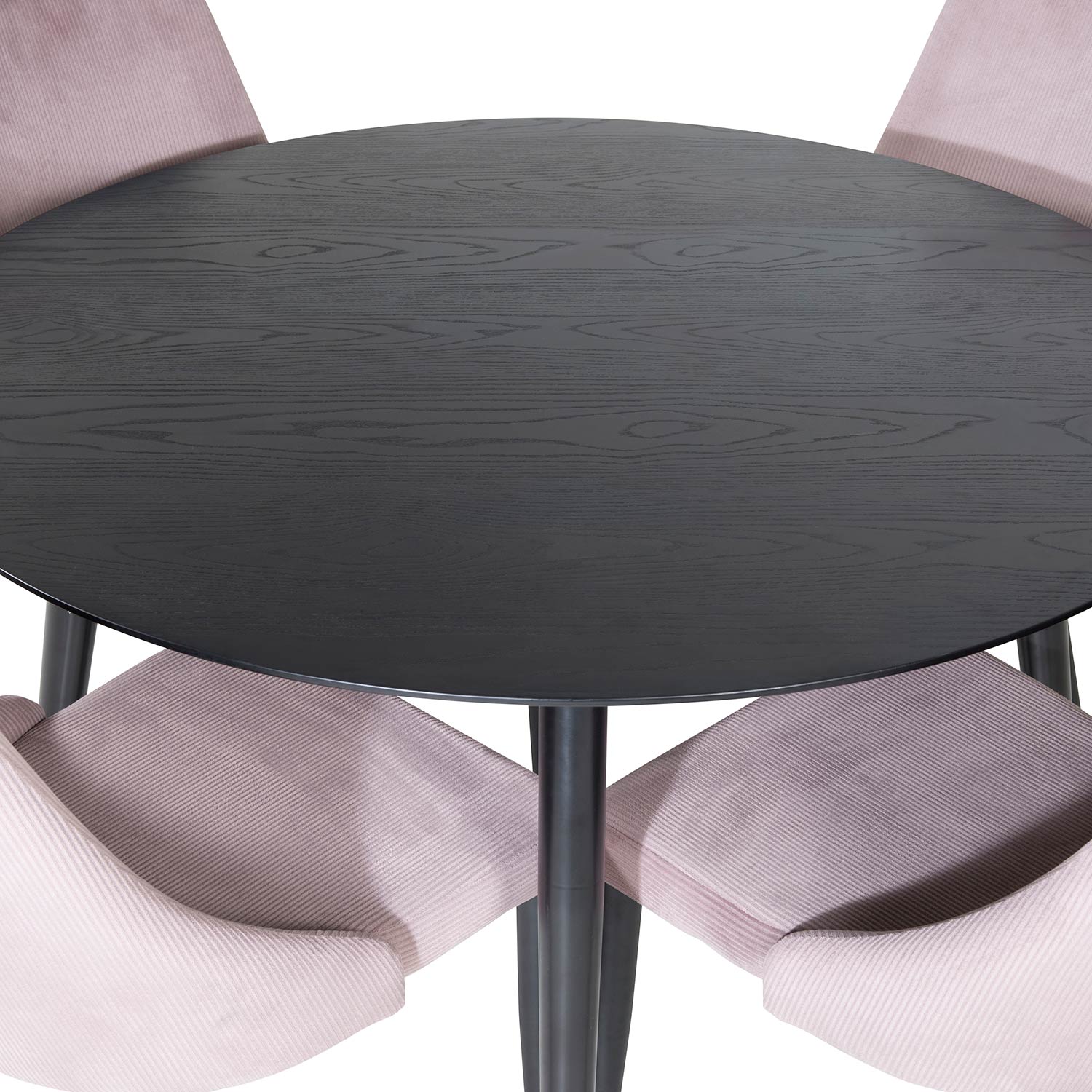 Spisegruppe Venture Home Dipp Ø115 cm med 4 Leone Stoler