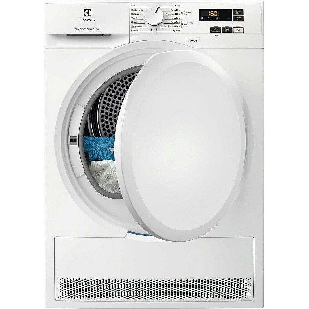 Varmepumpetrommel Electrolux EDI610O85O Hvit med Rynkebeskyttelse