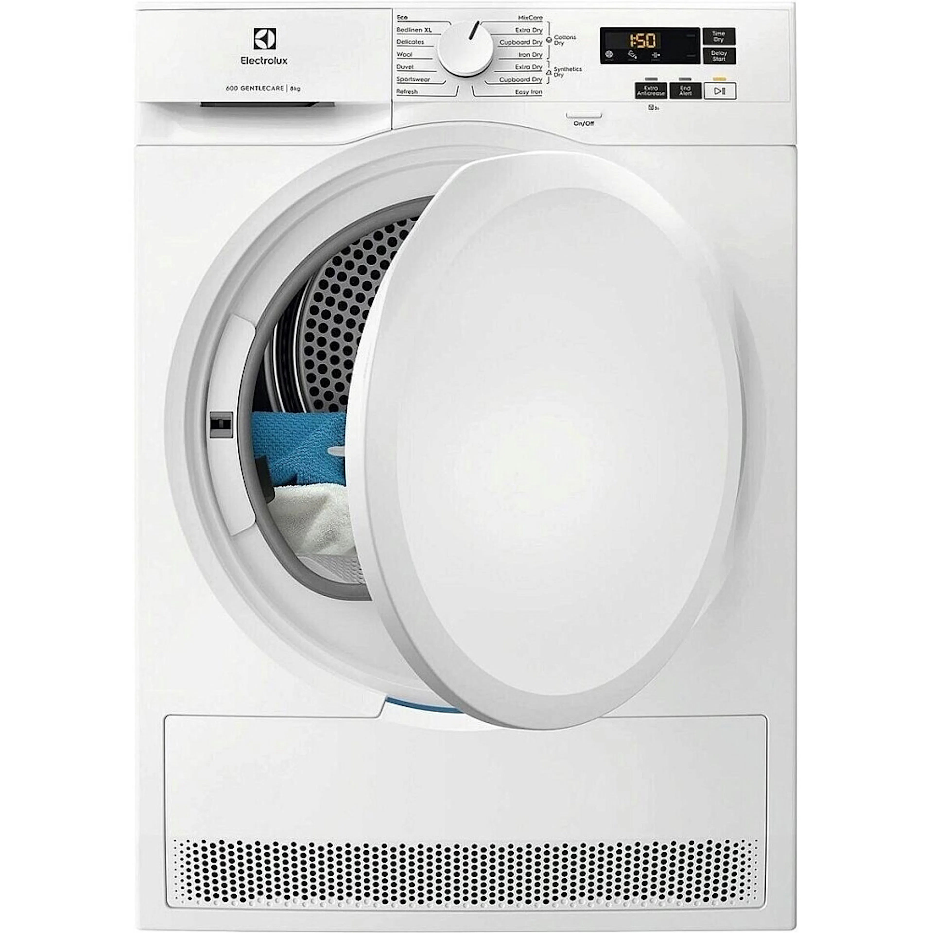 Varmepumpetrommel Electrolux EDI610O85O Hvit med Rynkebeskyttelse