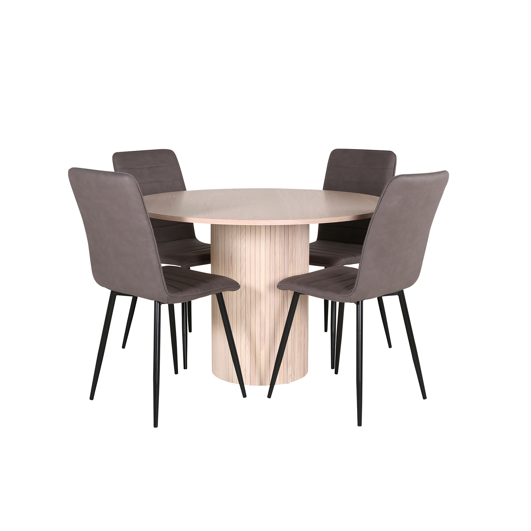 Spisegruppe Venture Home med Bianca Spisebord og 4 Walerina Spisestoler