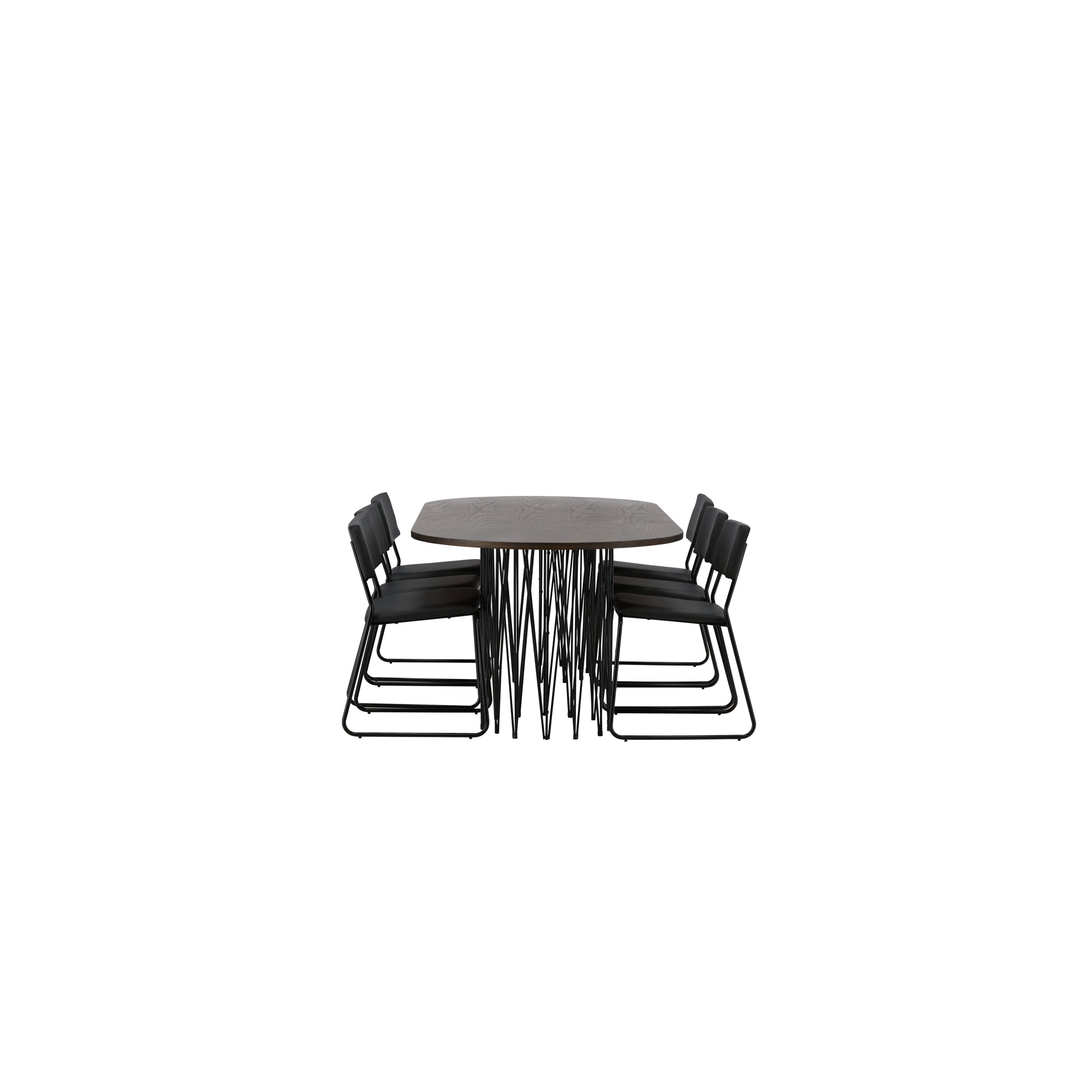 Spisegruppe furniture/fashion Stone med 6 Kenth Stoler