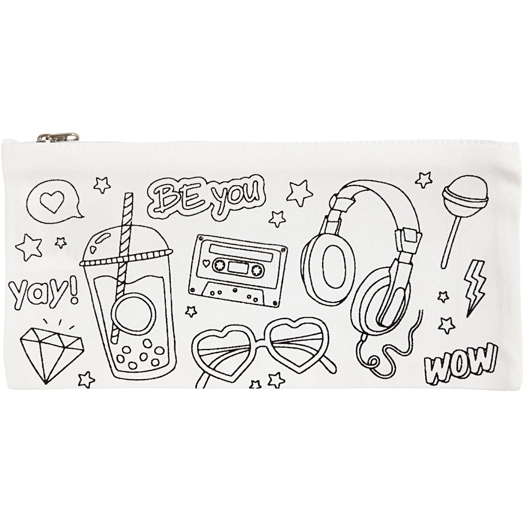Pennal Creativ Company Party Str 11x23 cm Hvit 210 g 1 Stk