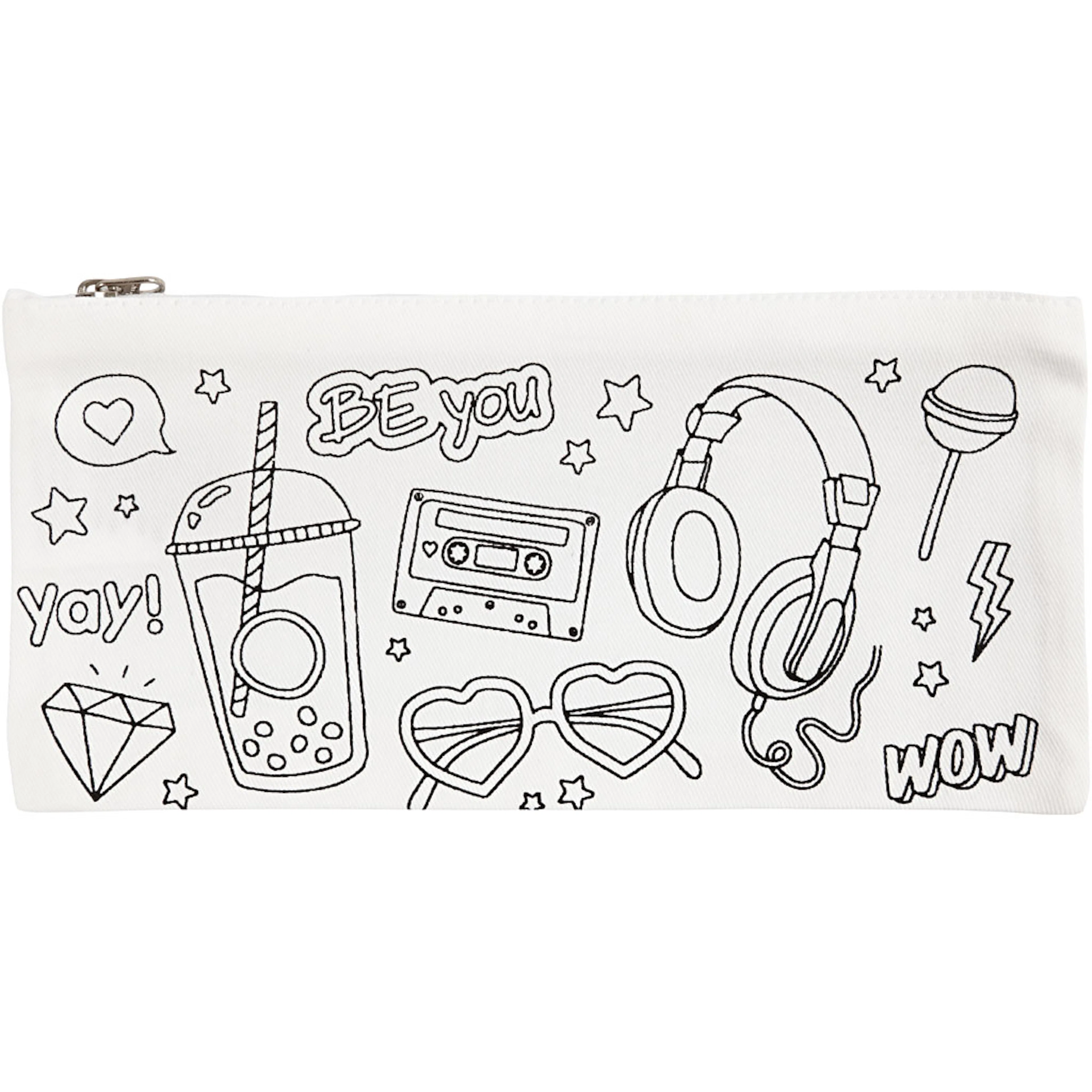 Pennal Creativ Company Party Str 11x23 cm Hvit 210 g 1 Stk