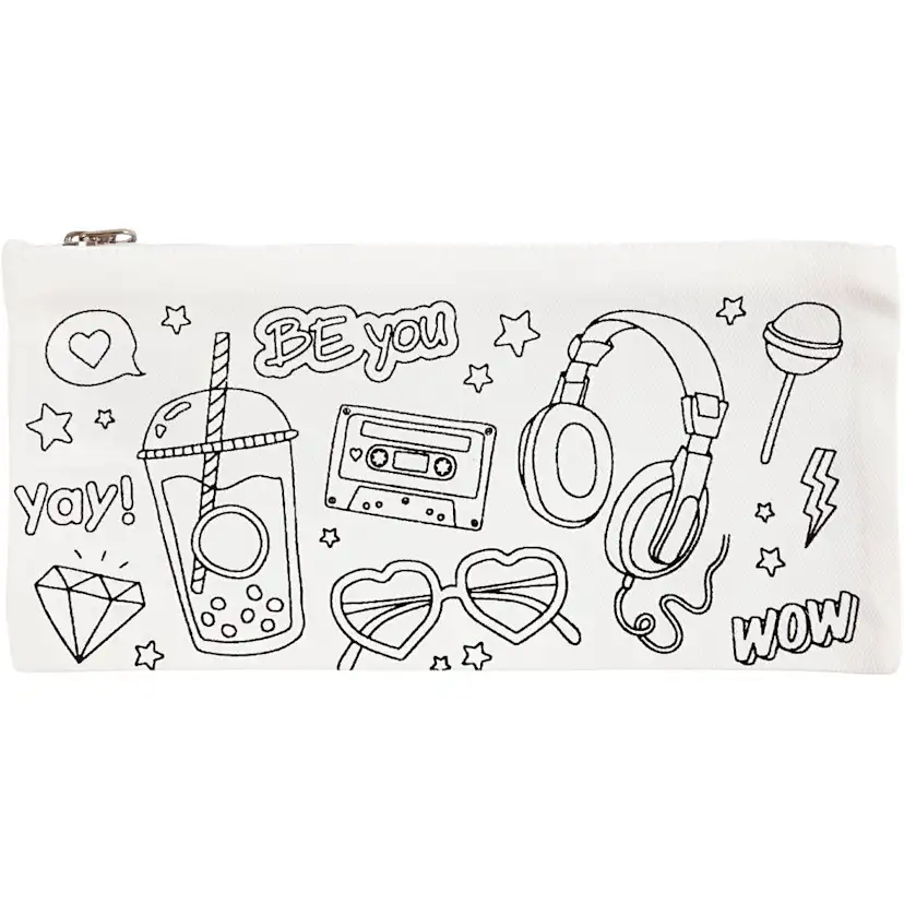 Pennal Creativ Company Party Str 11x23 cm Hvit 210 g 1 Stk