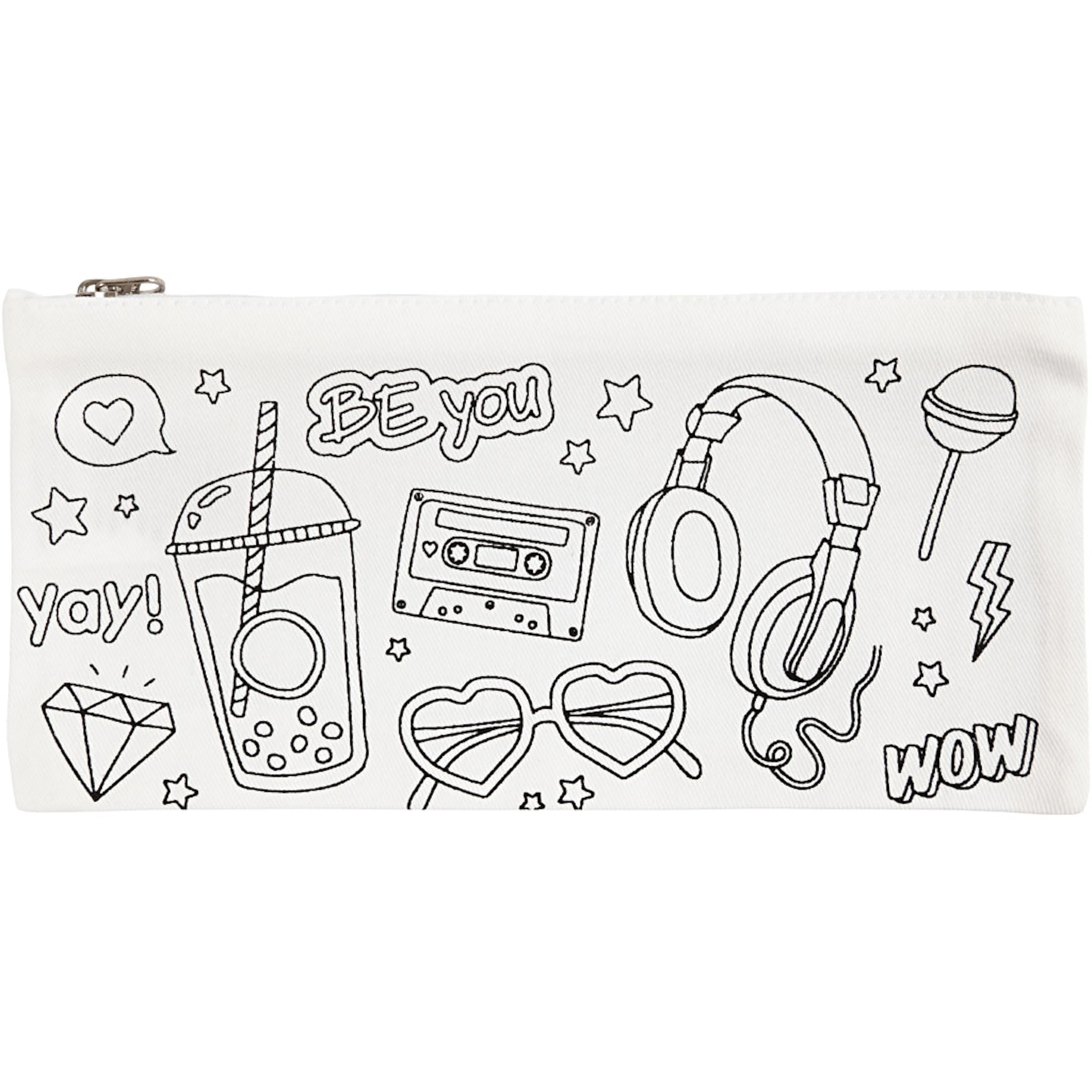 Pennal Creativ Company Party Str 11x23 cm Hvit 210 g 1 Stk
