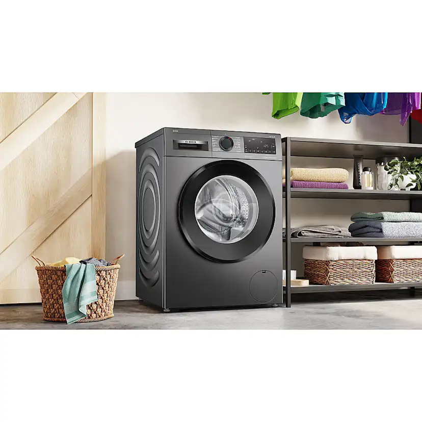 Frontmatet Vaskemaskin Bosch WGG244RFSN Serie 6 i-DOS Rustfri