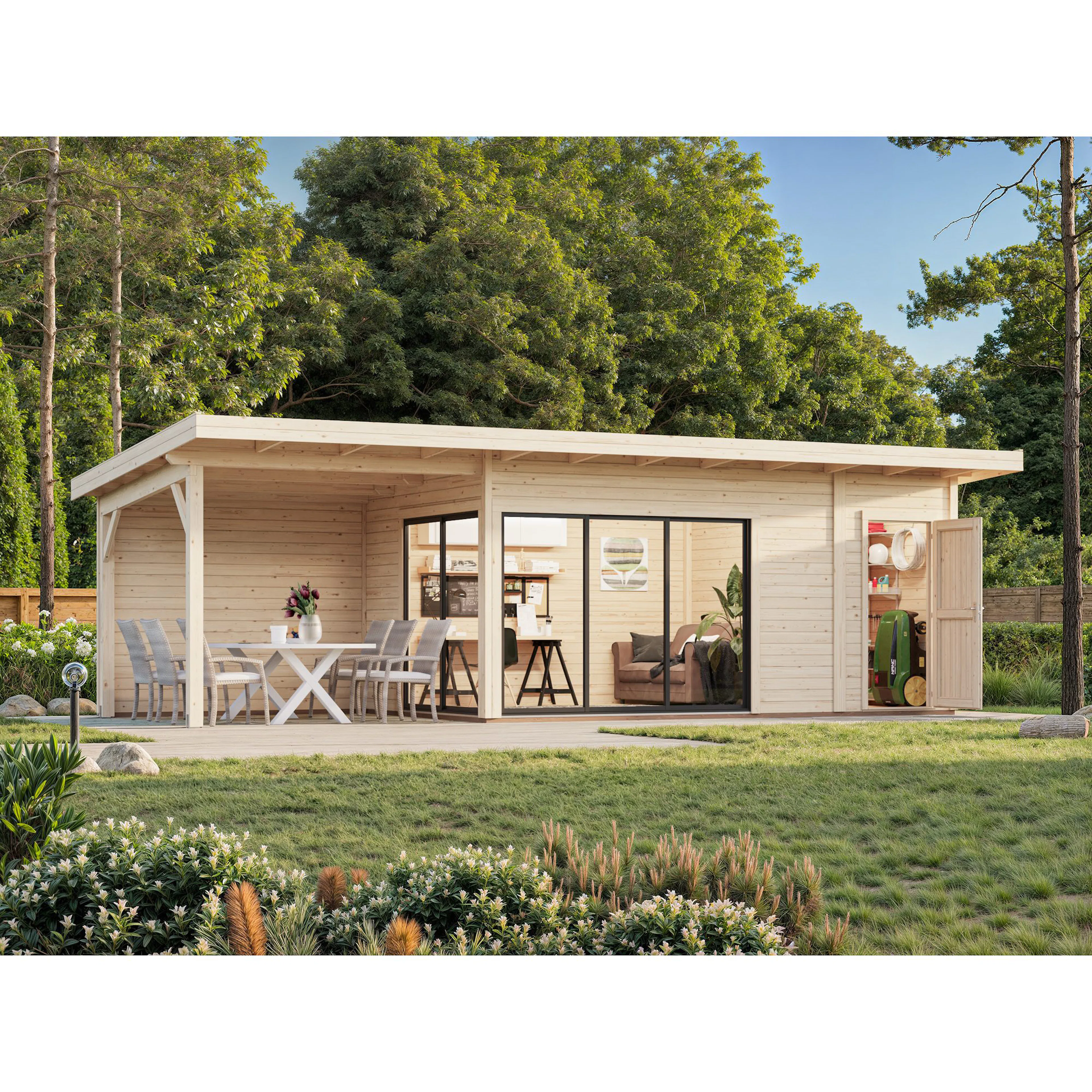 Hagestue Palmako Andrea 24,2 m² Slide (inv. 15,2+7,9 m²)