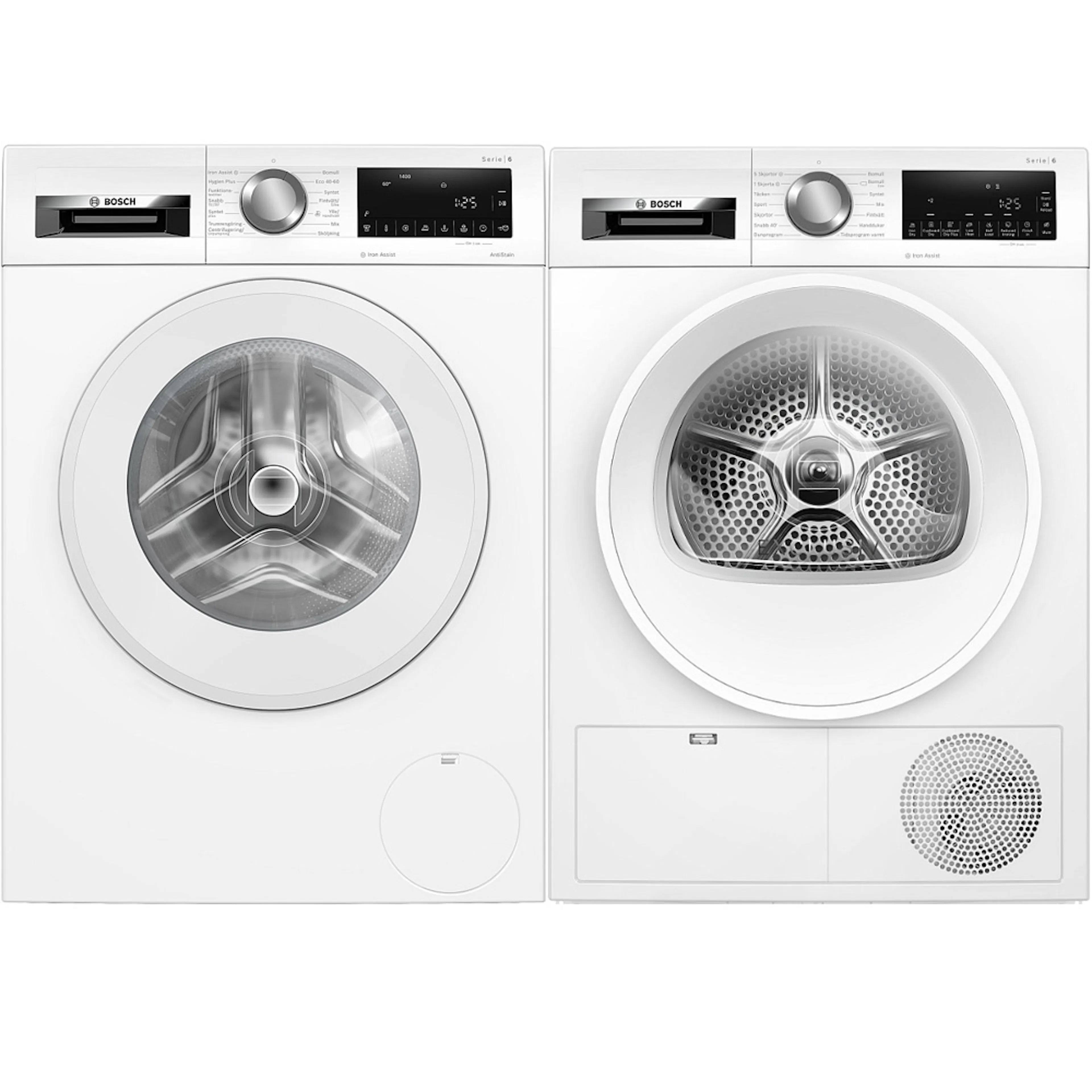 Vaskemaskin/Tørketrommel Bosch Serie 6 - WGG244ZMSN + WQG242APSN Pakke