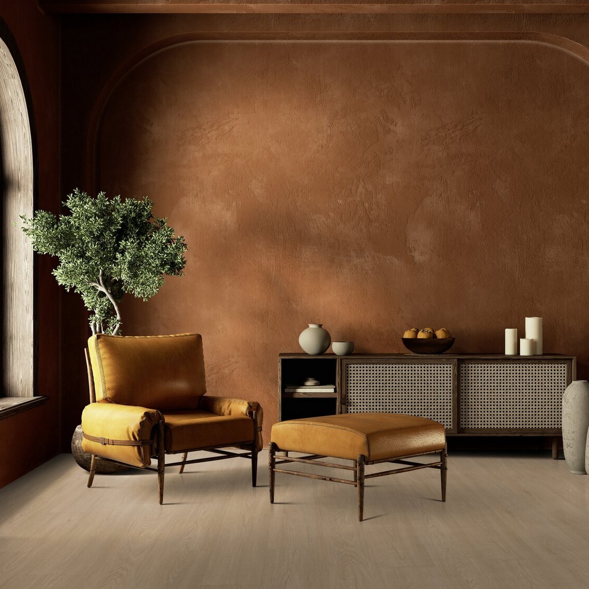 Vinylgulv Gerflor Virtuo 55 Rigid Acoustic Blomma Natural - Eir